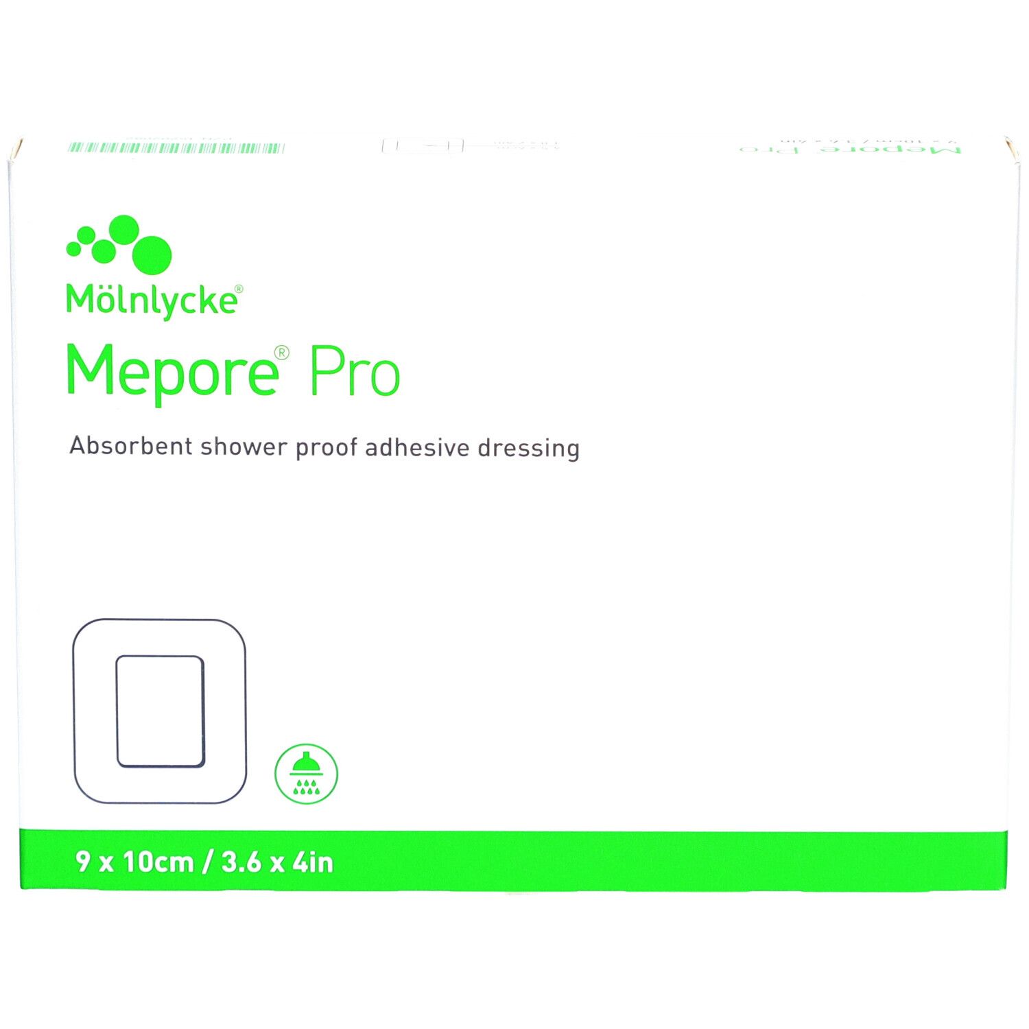 MÖLNLYCKE® Mepore® Pro - Pansement adhésif absorbant imperméable aux liquides 10 x 9 cm
