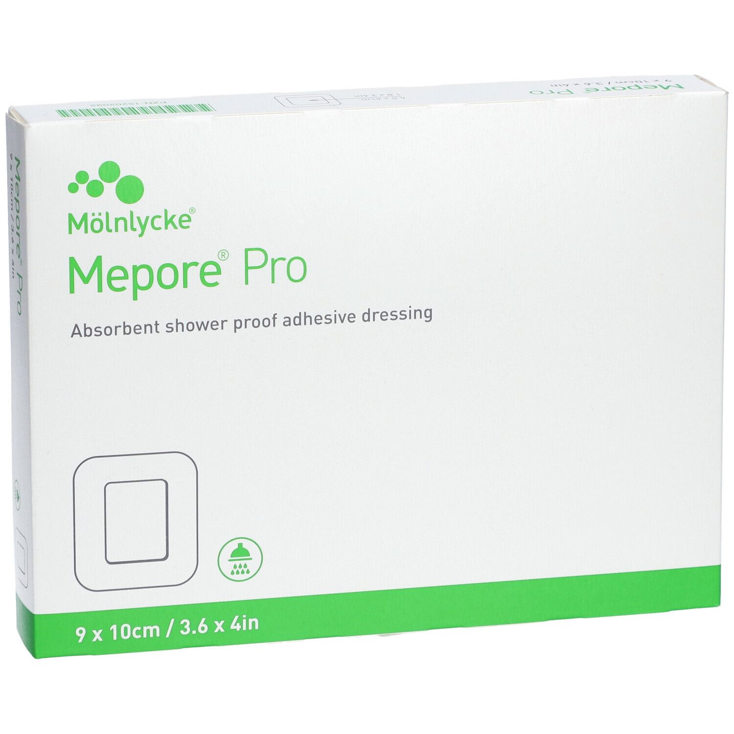 MÖLNLYCKE® Mepore® Pro - Pansement adhésif absorbant imperméable aux liquides 10 x 9 cm