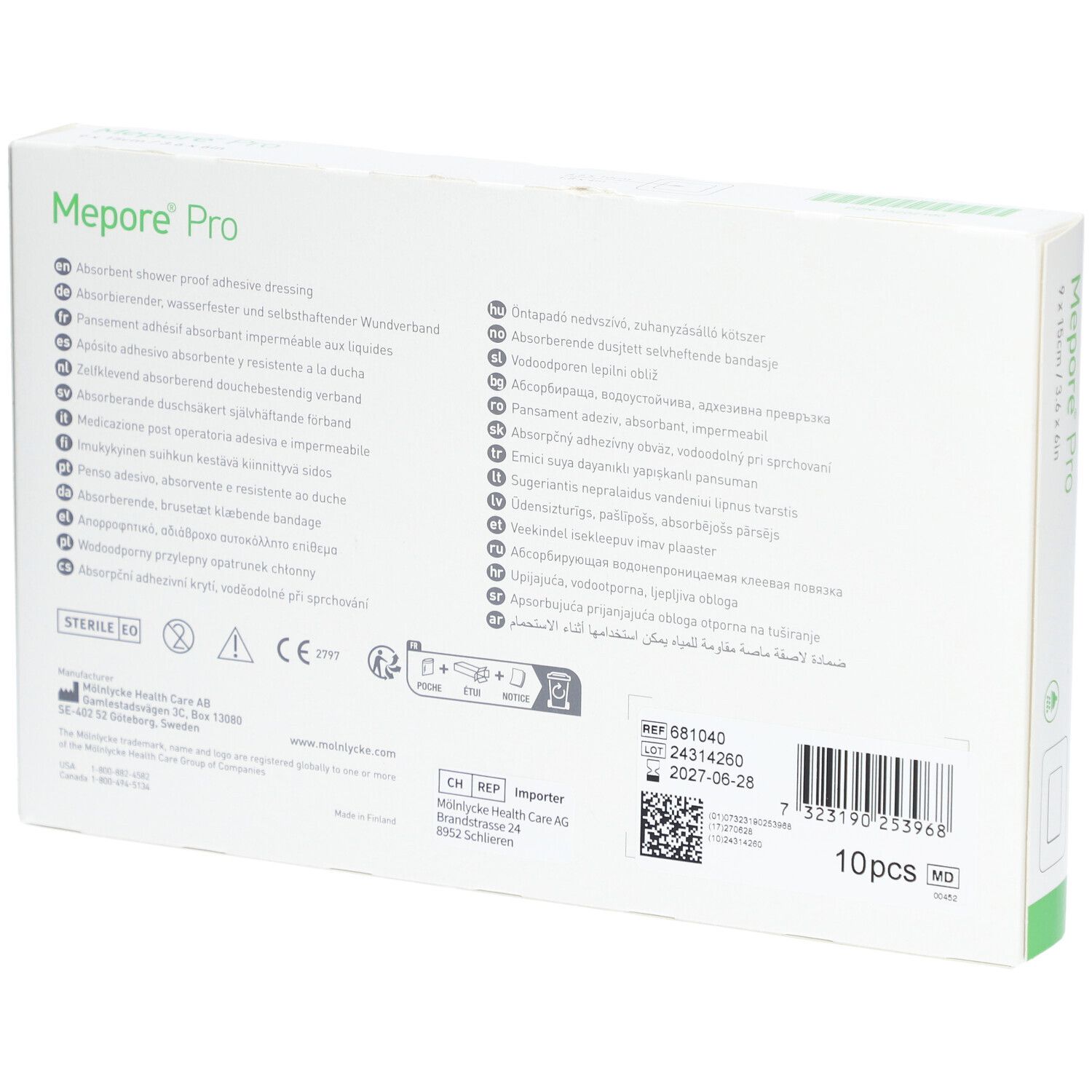 MEPORE PRO Wundv 15x9cm Wundk 9x5cm st (n) 10 Stk