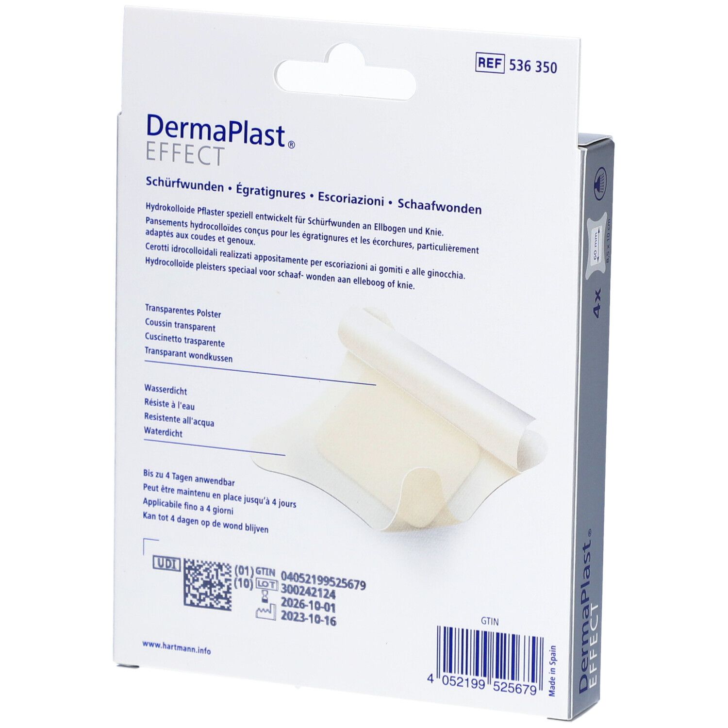 DERMAPLAST Effect Schürfwunden 4 Stk