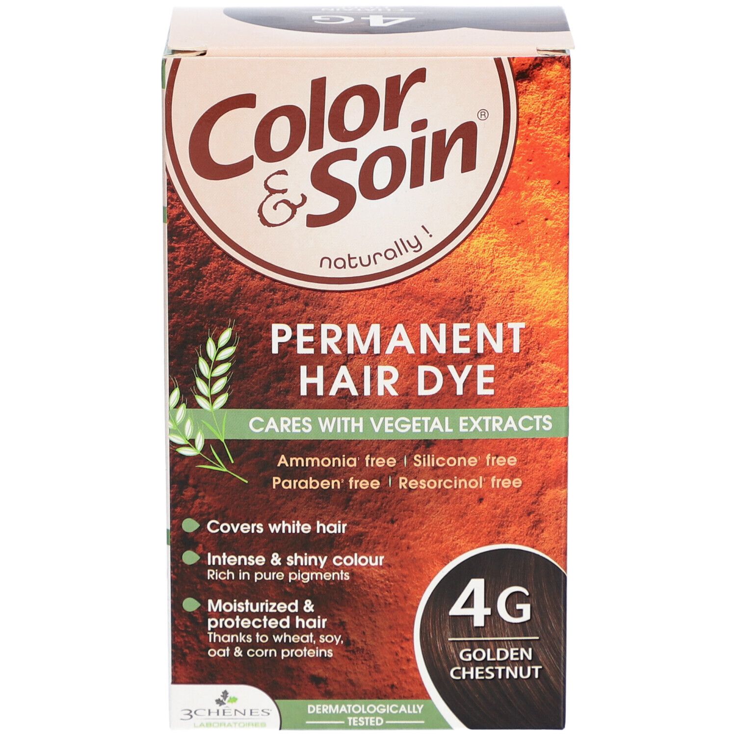 Les 3 Chênes Color & Soin Coloration 4G Goldkastanienbraun