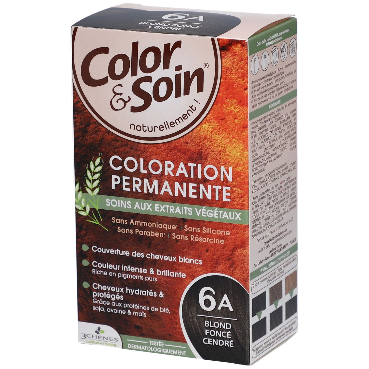 Les 3 Chênes Color & Soin Coloration 6A Dunkelblond Aschblond