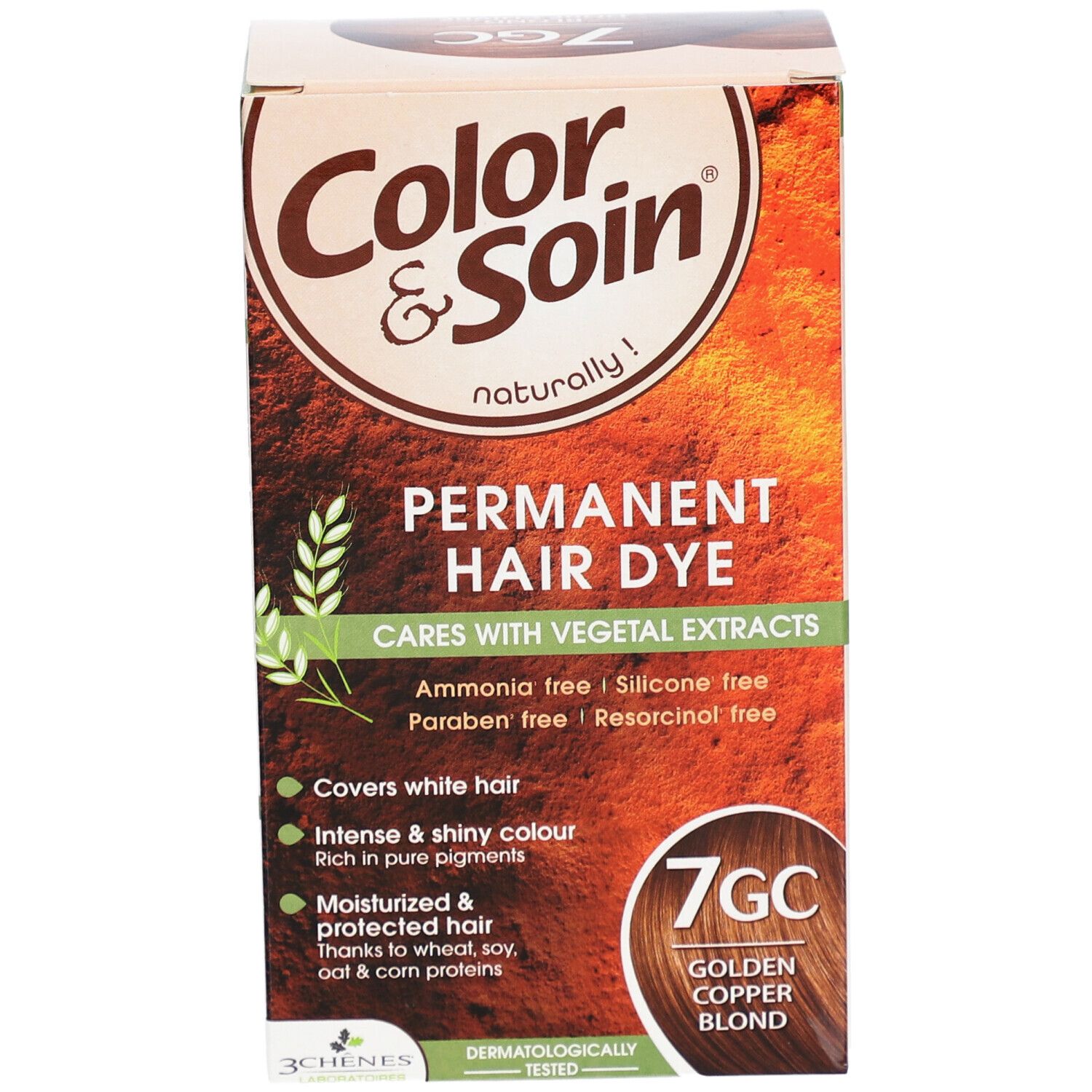 Les 3 Chênes Color & Soin Coloration 7GC Goldblond kupferfarben