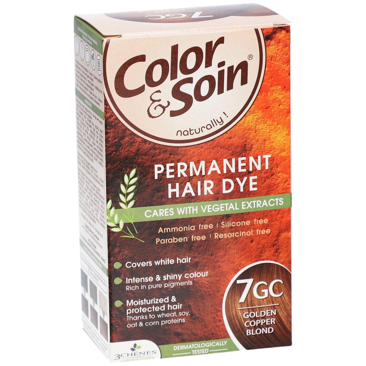 Les 3 Chênes Color & Soin Coloration 7GC Goldblond kupferfarben