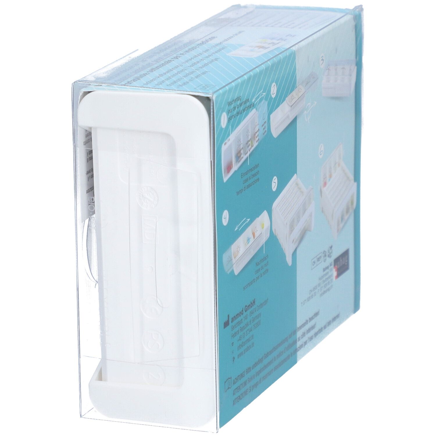 ANABOX Medidispenser compact 7Tage weiss 4 F D/F/I