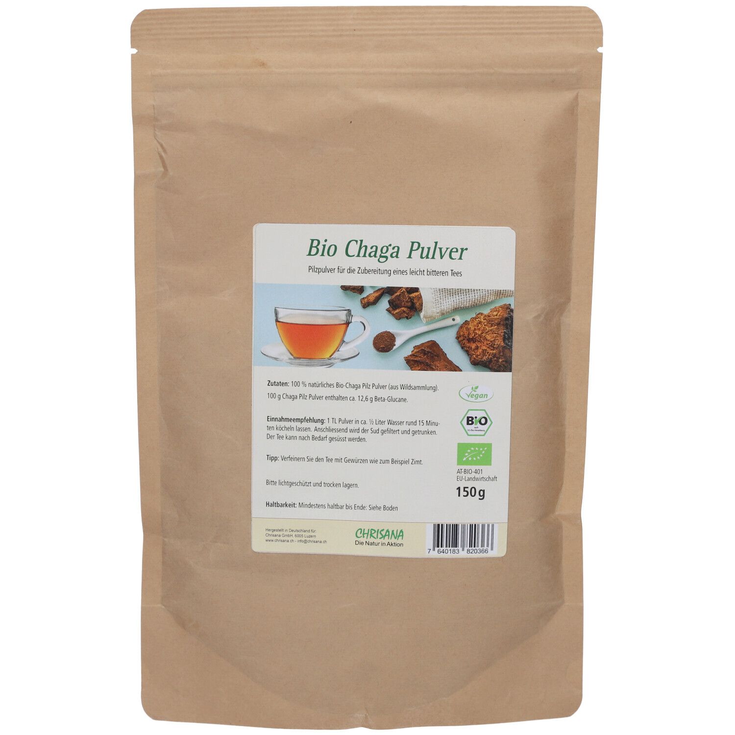 Chrisana - Bio Chaga Pulver