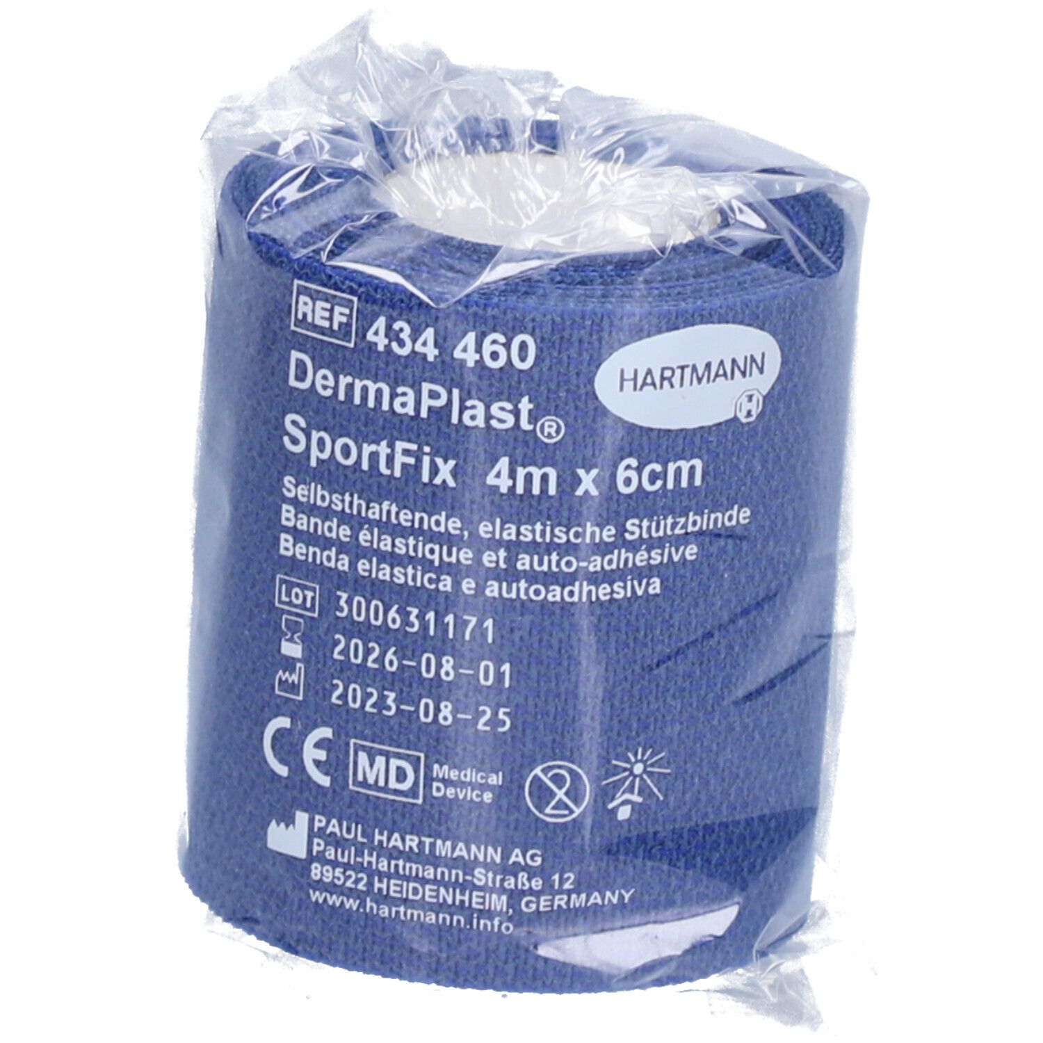 HARTMANN Dermaplast® Active Sportfix Sportbandage 6 cm x 4 m blau