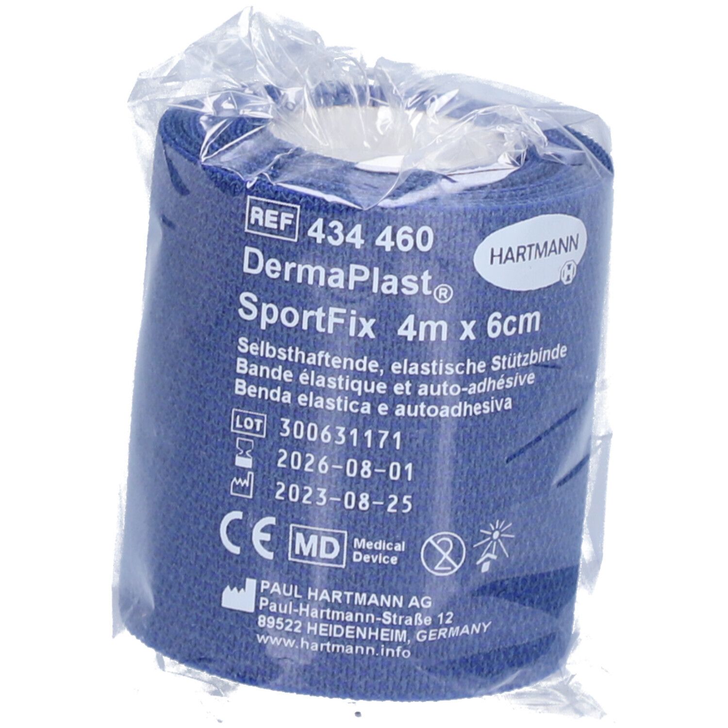 HARTMANN Dermaplast® Active Sportfix Sportbandage 6 cm x 4 m blau