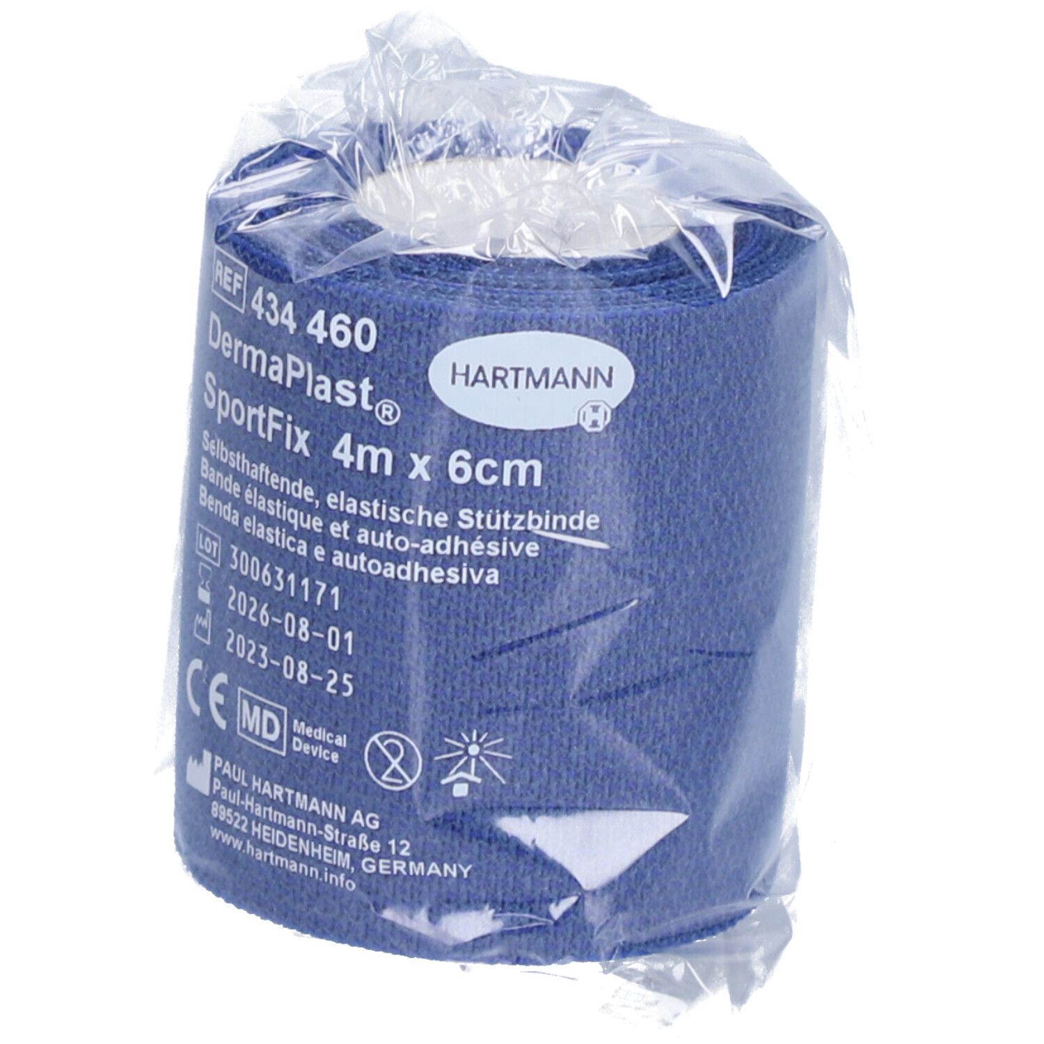 HARTMANN Dermaplast® Active Sportfix Sportbandage 6 cm x 4 m blau