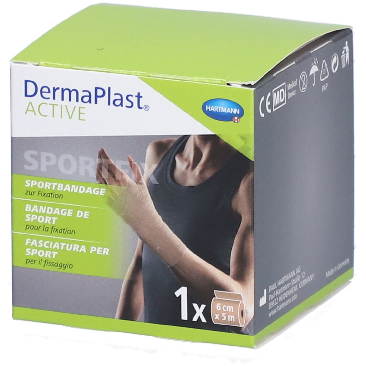 HARTMANN Dermaplast® Active Sportfix 6 cm x 5 m Beige