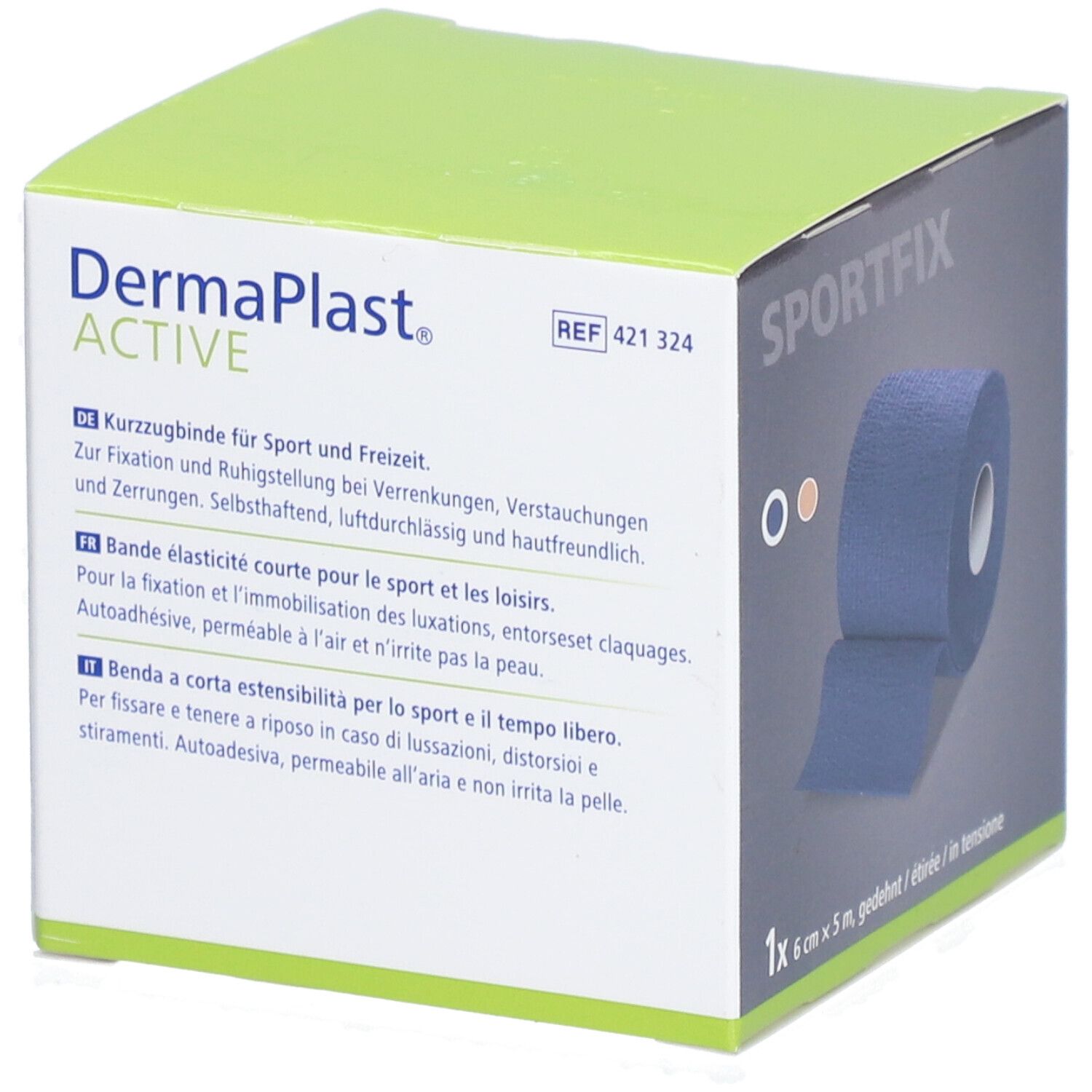 HARTMANN Dermaplast® Aktiv Sportfix 6 cm x 5 m Blau