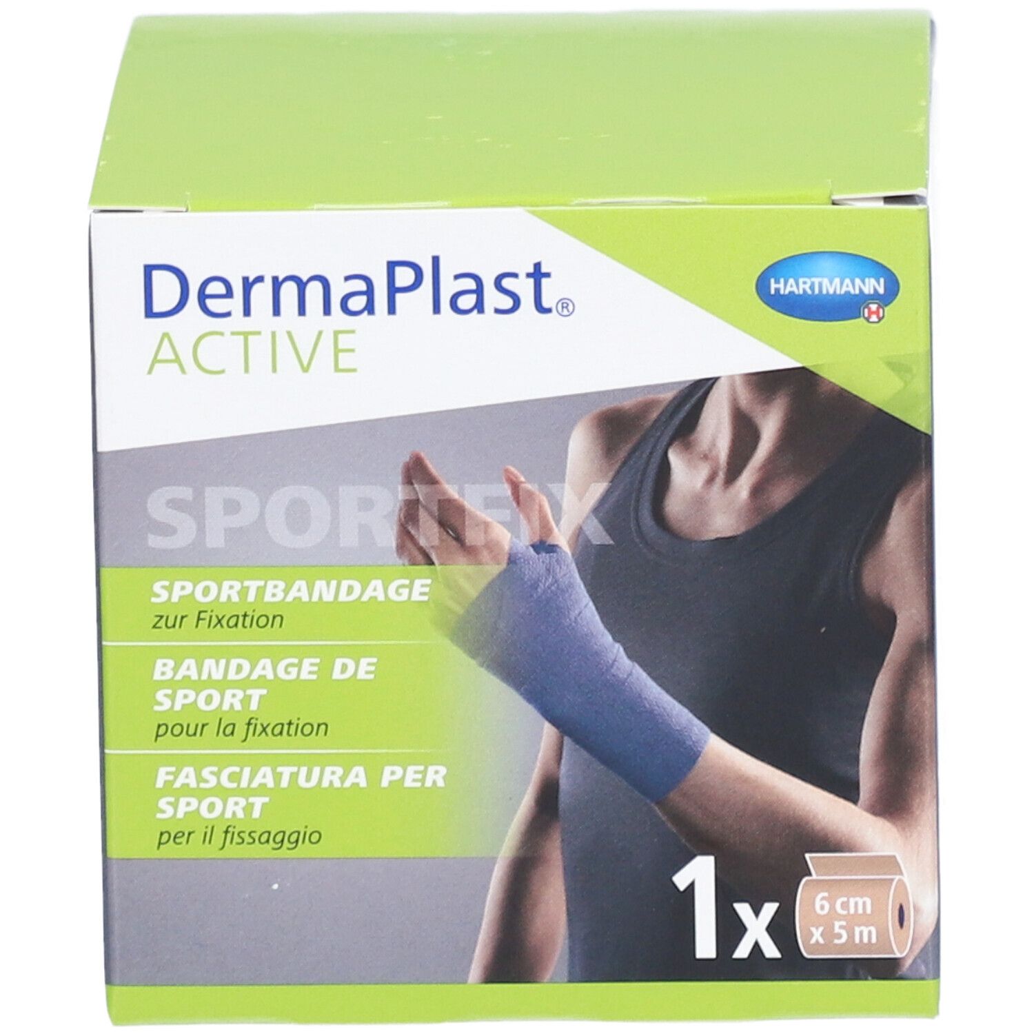 HARTMANN Dermaplast® Aktiv Sportfix 6 cm x 5 m Blau