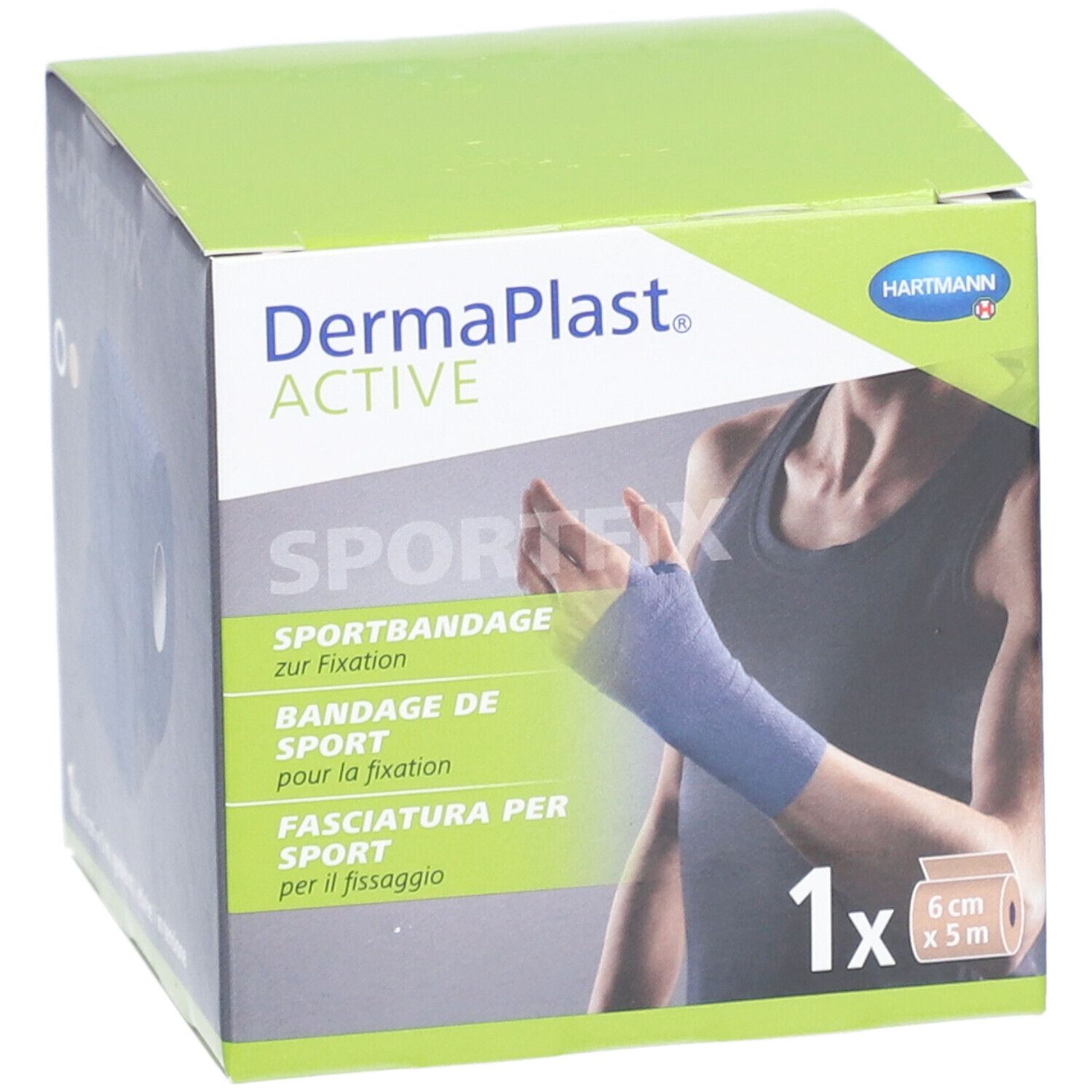 HARTMANN Dermaplast® Aktiv Sportfix 6 cm x 5 m Blau