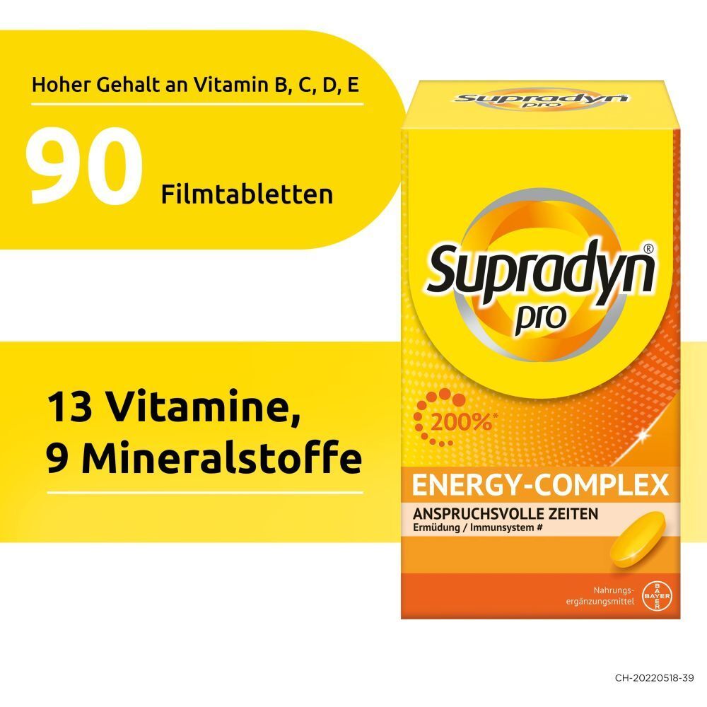 Supradyn pro energy-complex - Jetzt 10% sparen* mit dem Code "SUPRA10"