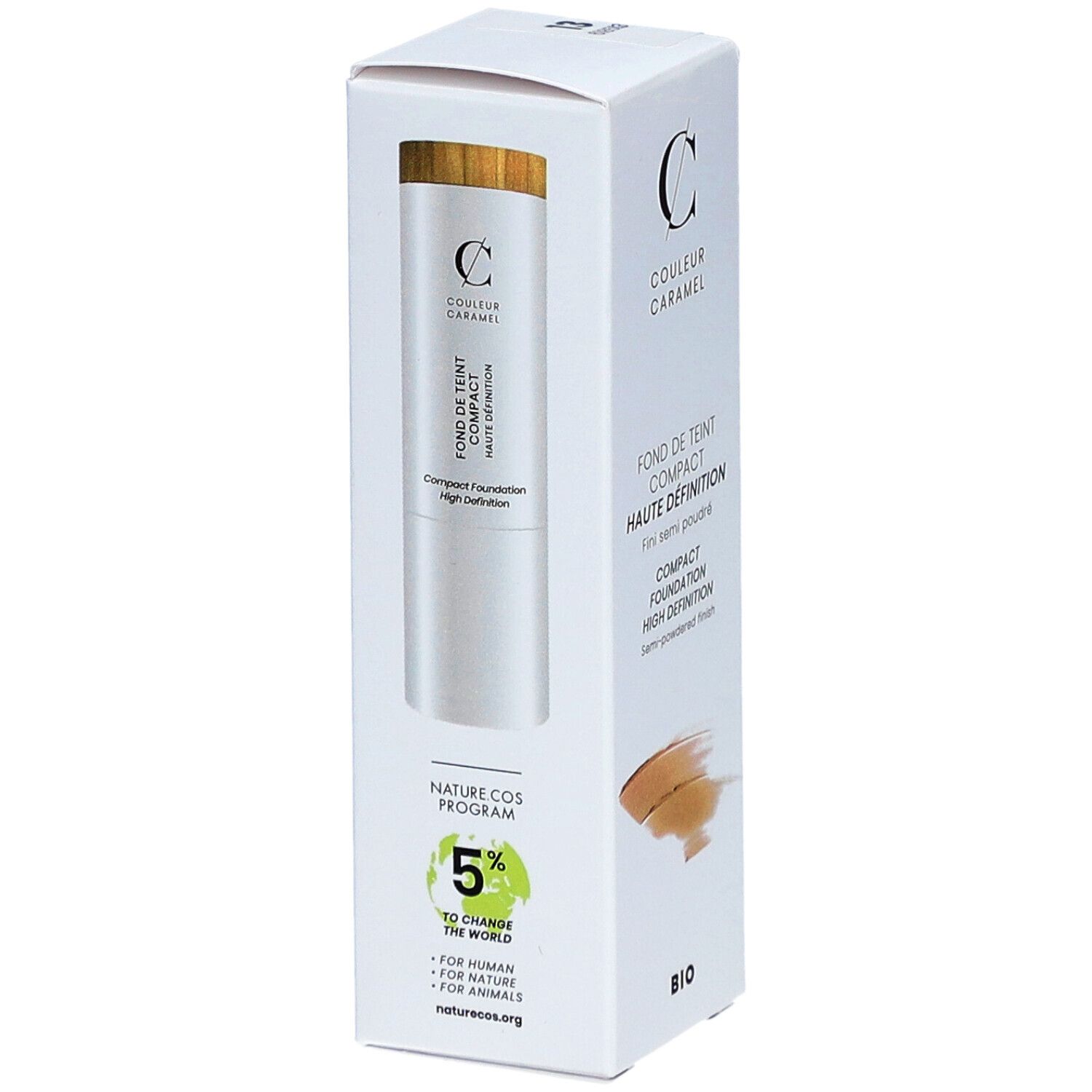 COULEUR CARAMEL Bio High Definition Kompakt-Foundation - Halbpuderiges Finish Nr. 13