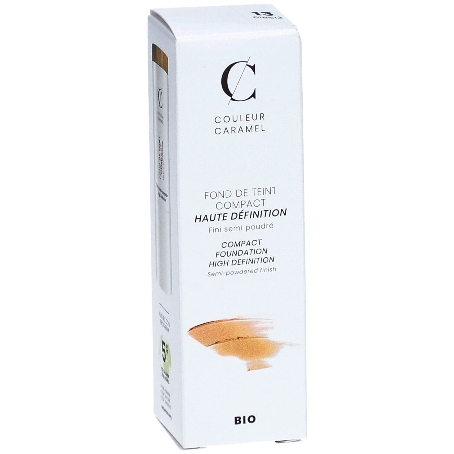 COULEUR CARAMEL Bio High Definition Kompakt-Foundation - Halbpuderiges Finish Nr. 13