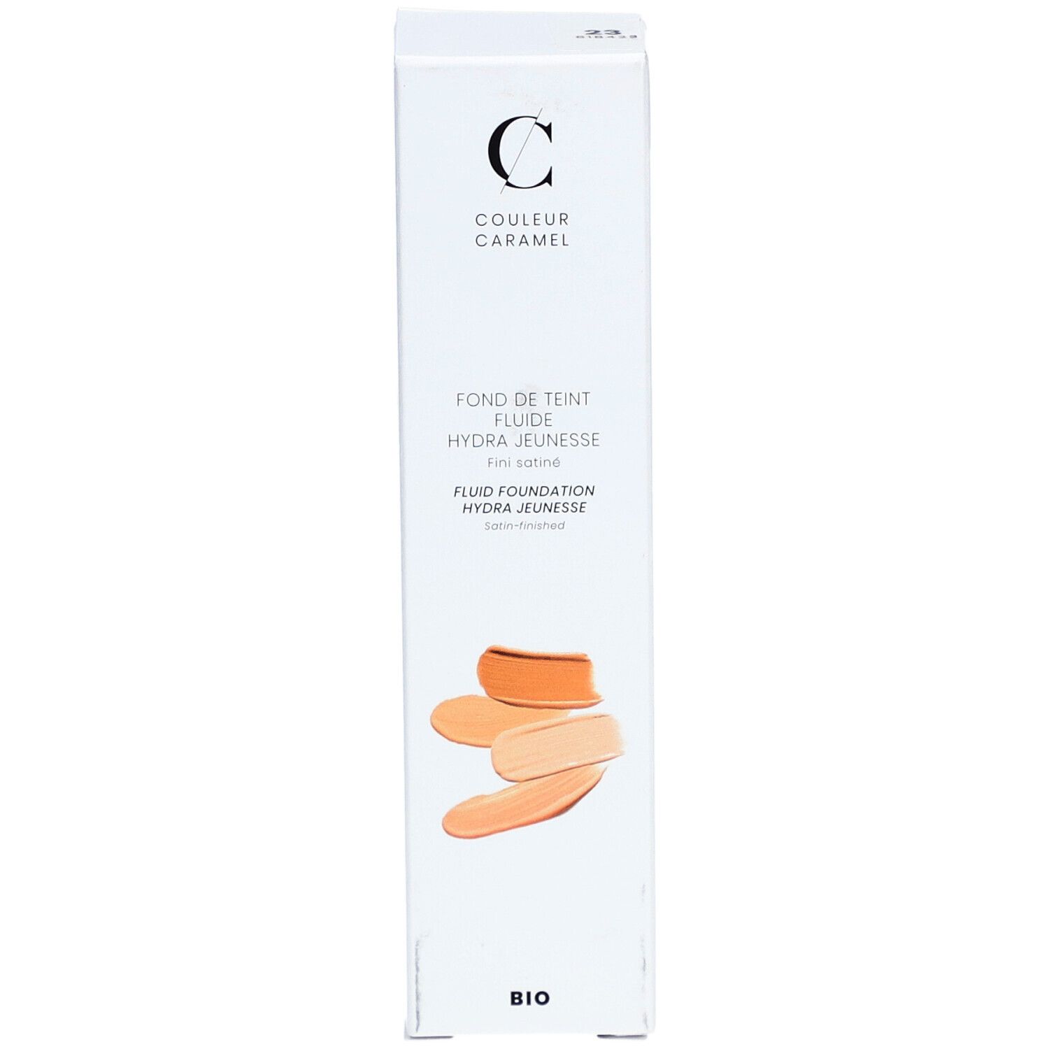 COULEUR CARAMEL Fluide Foundation Hydra Jeunesse Bio - Satiniertes Finish Nr. 23