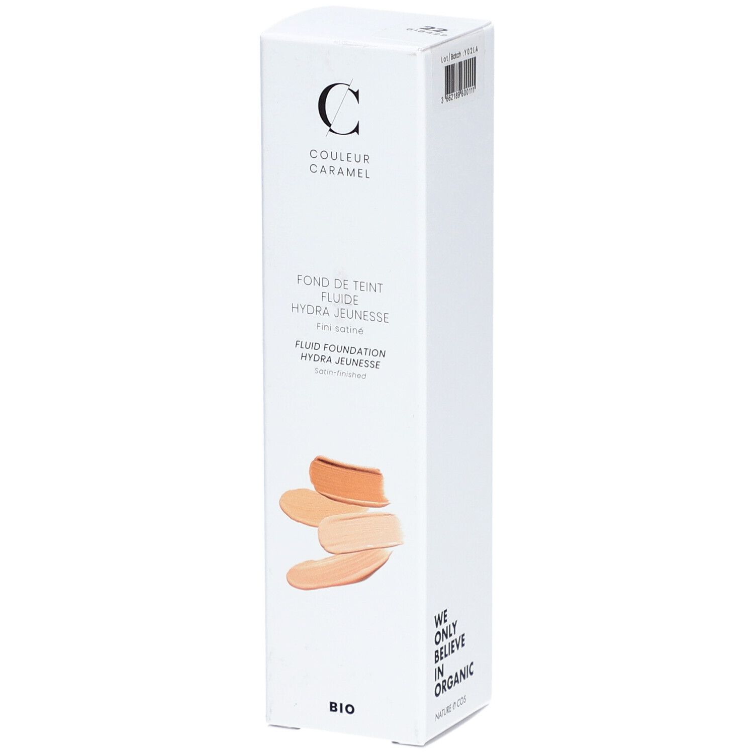 COULEUR CARAMEL Fond de teint Fluide Hydra Jeunesse Bio Beige rosé