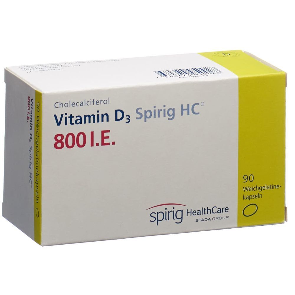 VITAMIN D3 Spirig HC Weichkaps 800 IE 90 Stk