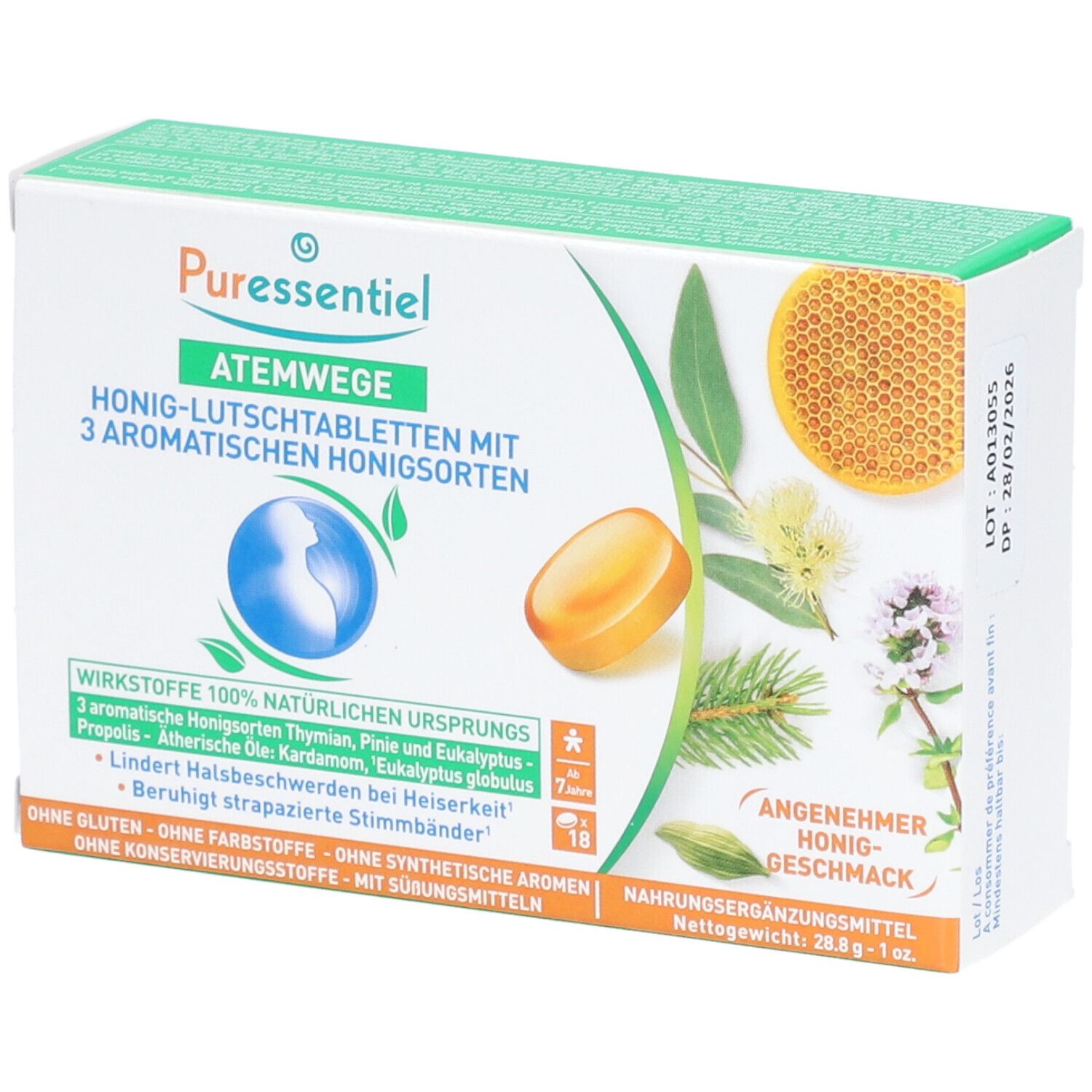 PURESSENTIEL Lutschtabletten 3 Honigsorten 18 Stk