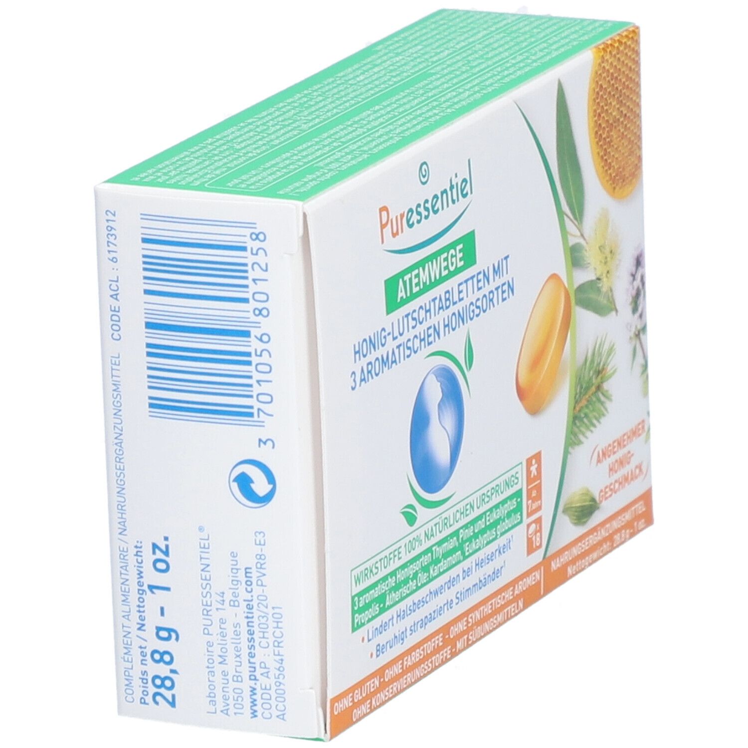 PURESSENTIEL Lutschtabletten 3 Honigsorten 18 Stk