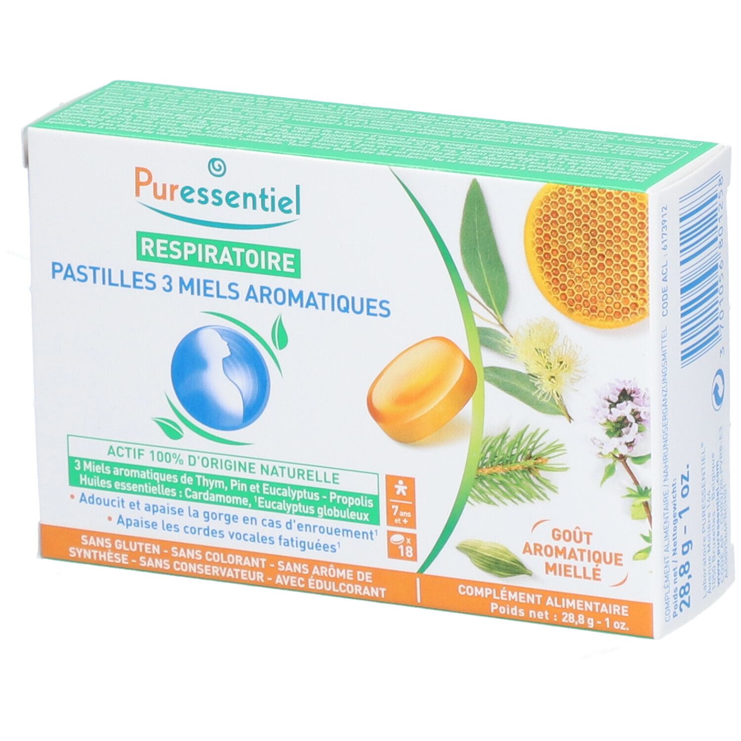 PURESSENTIEL Lutschtabletten 3 Honigsorten 18 Stk