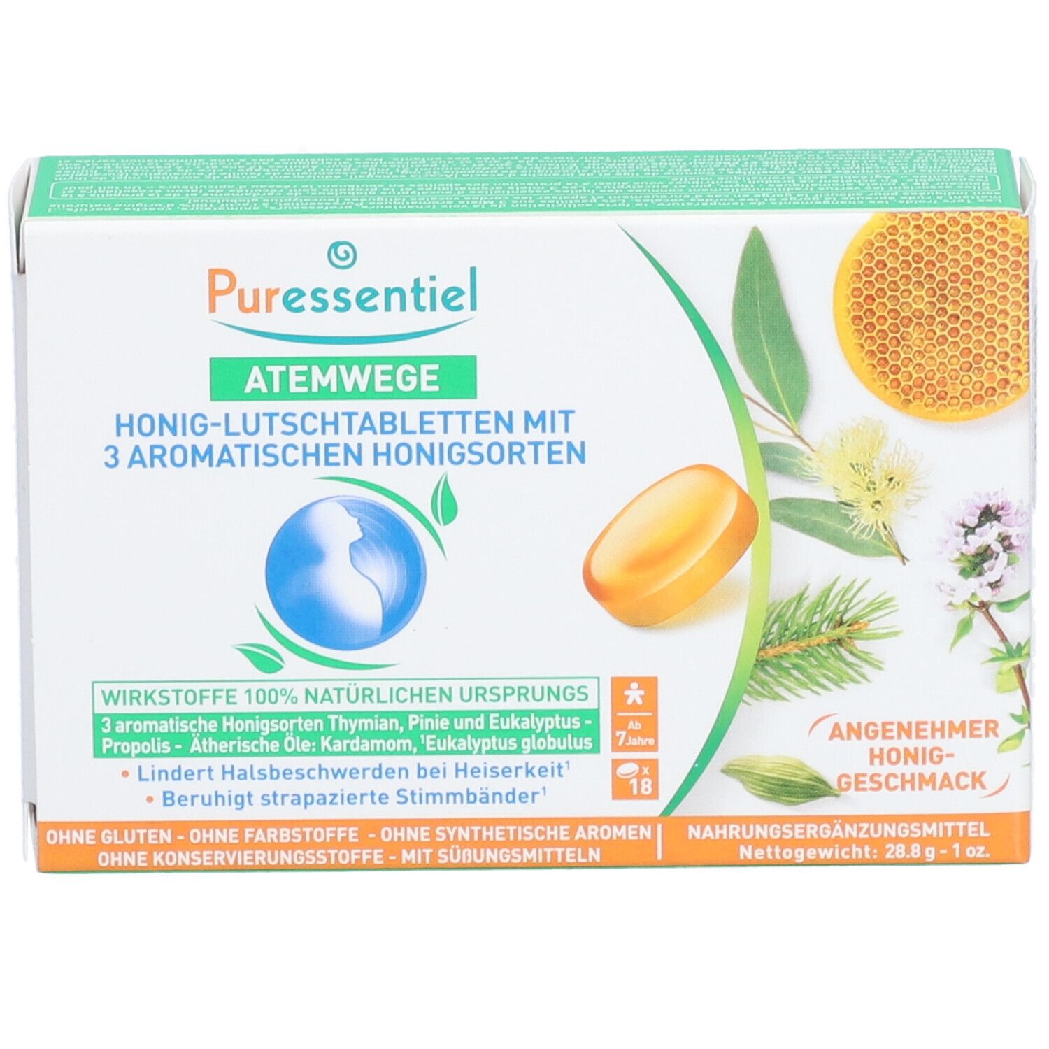 PURESSENTIEL Lutschtabletten 3 Honigsorten 18 Stk