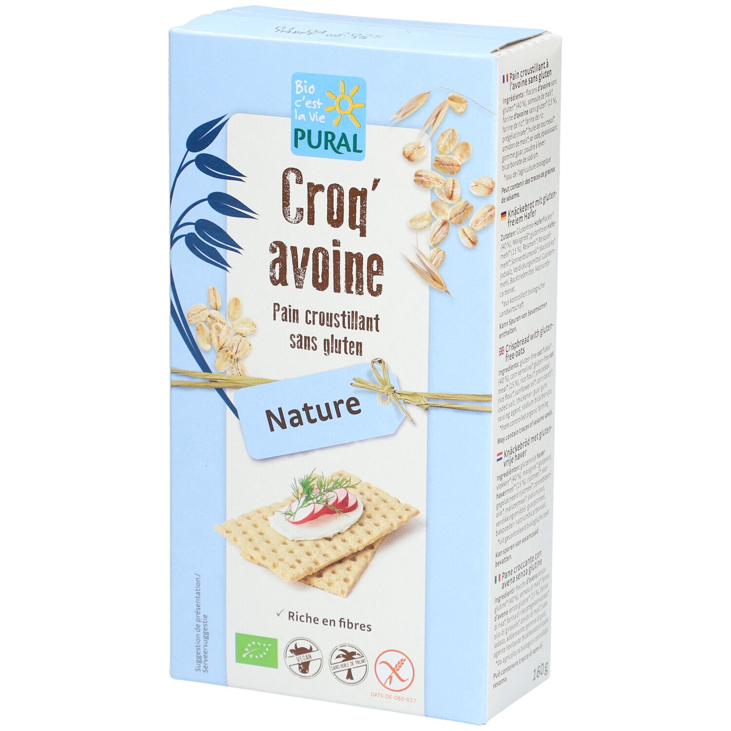 PURAL Croq'avoine nature sans gluten