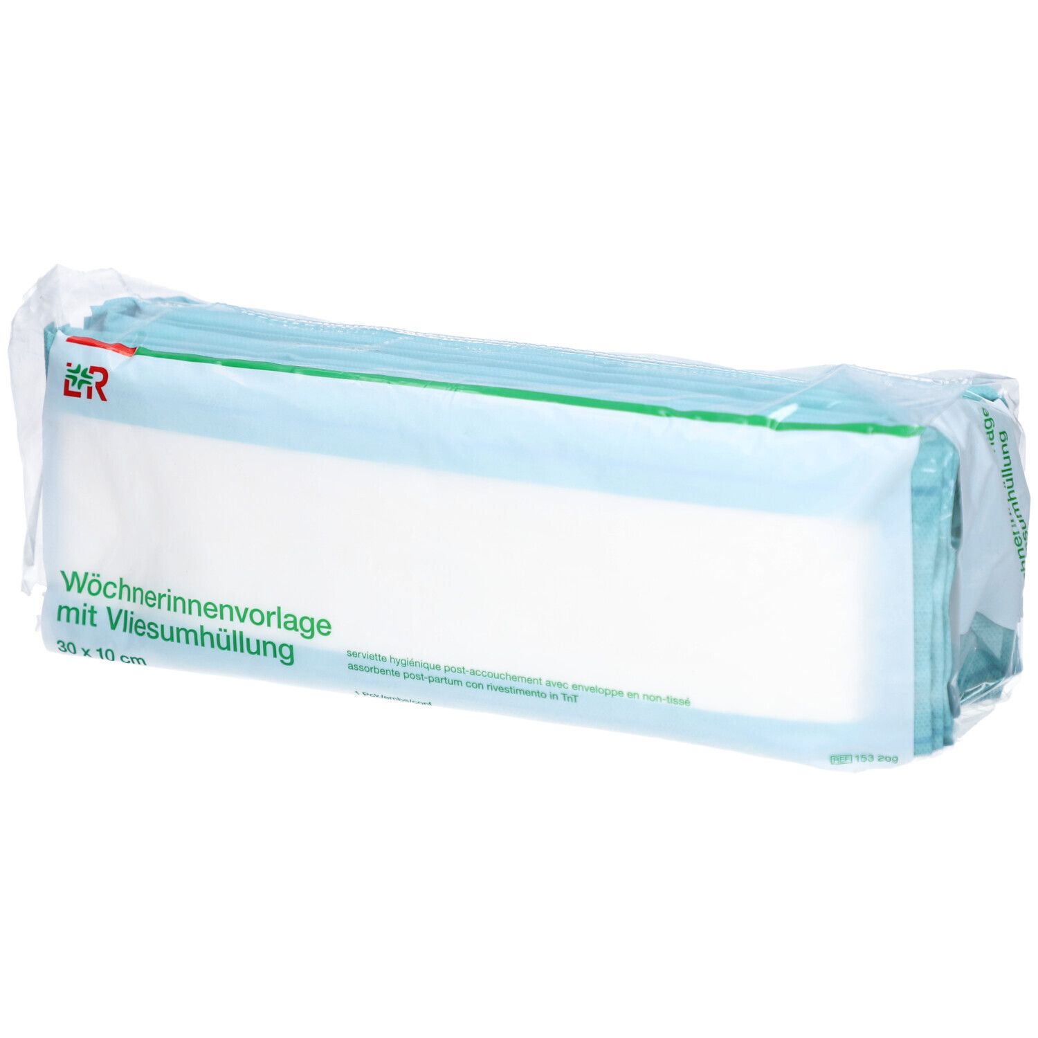 L&R Damenbinde nach der Geburt mit Vliesumhüllung 30 x 10 cm