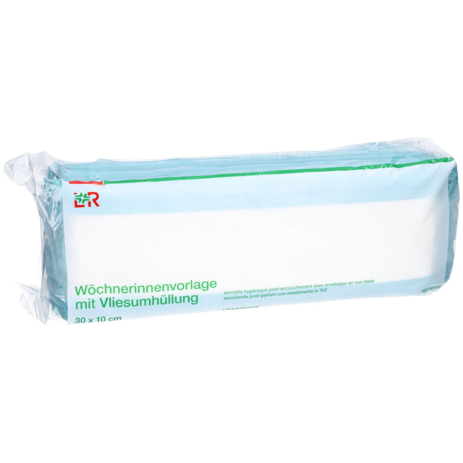 L&R Damenbinde nach der Geburt mit Vliesumhüllung 30 x 10 cm