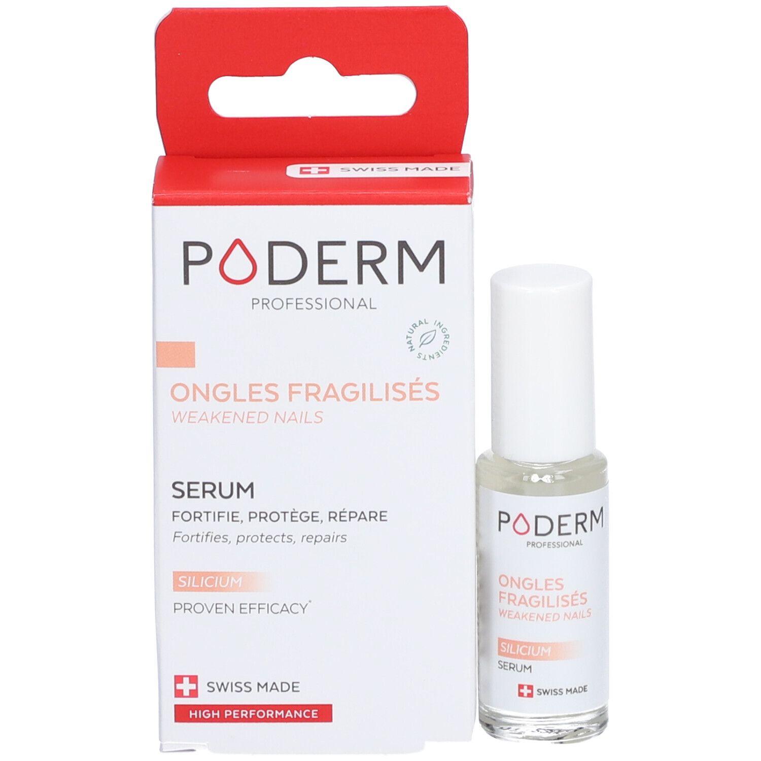 PODERM Sérum Ongles Silicium Fl 8 ml
