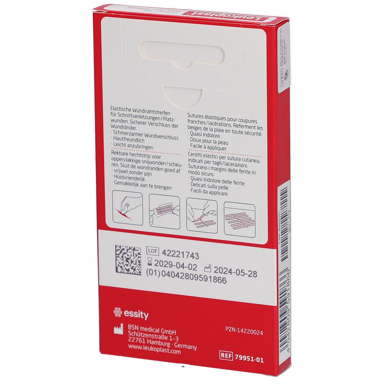Hypafix Klebevlies 2,5 cm x 10 m
