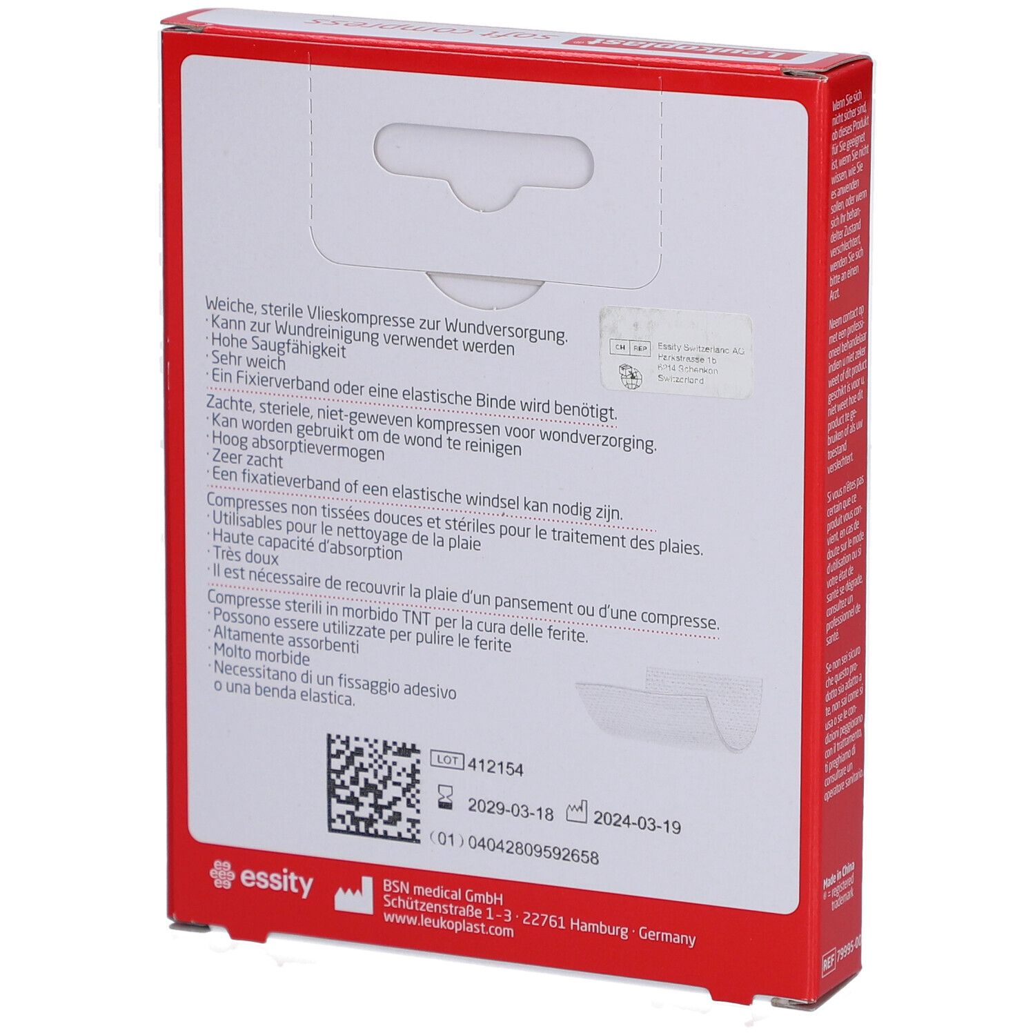 Leukoplast® Cuticell® contact silicone contact layer, 7,5 x 7,5 cm, 5 Stk.