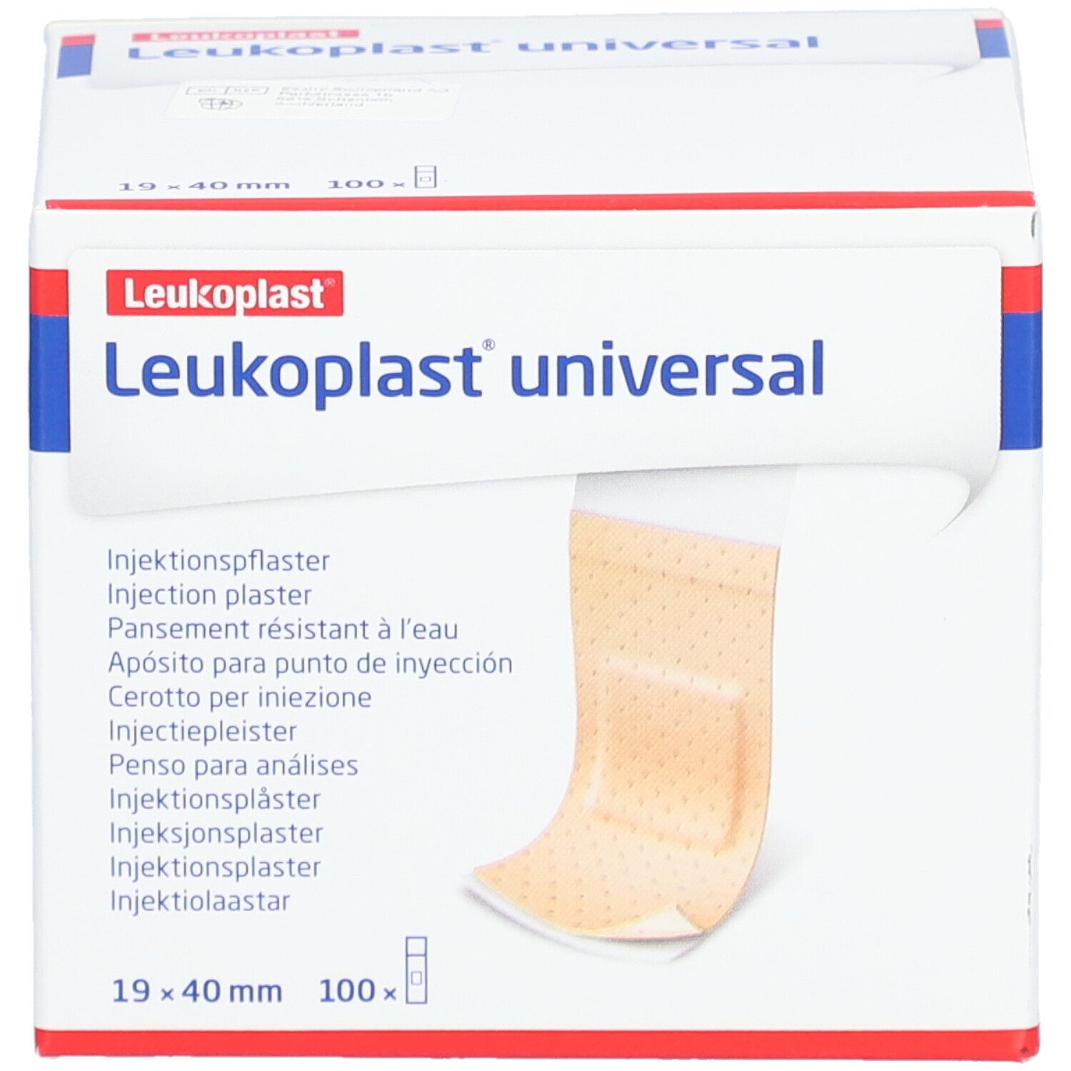 LEUKOPLAST Universal Injektionspfl 19x40mm 100 Stk