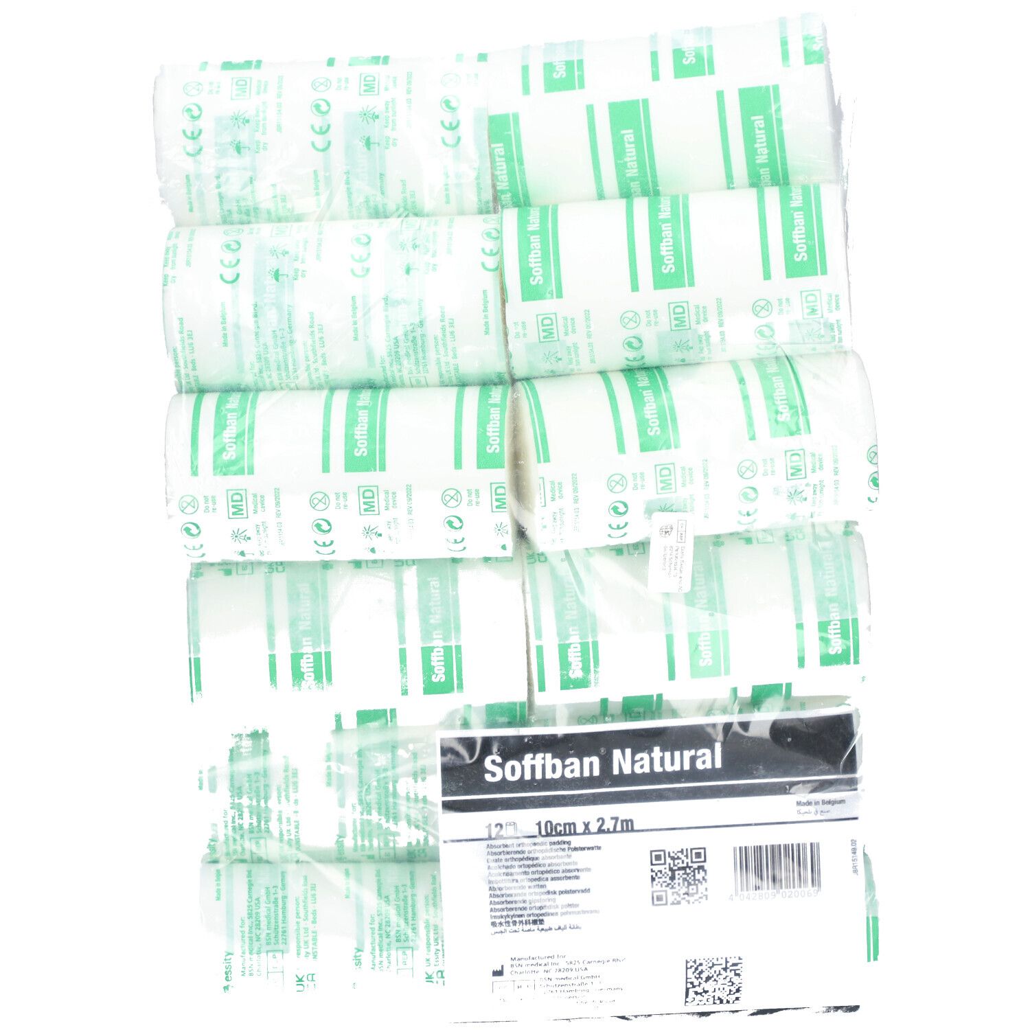 SOFFBAN Natural Bande de rembourrage 10 cm x 2,7 m