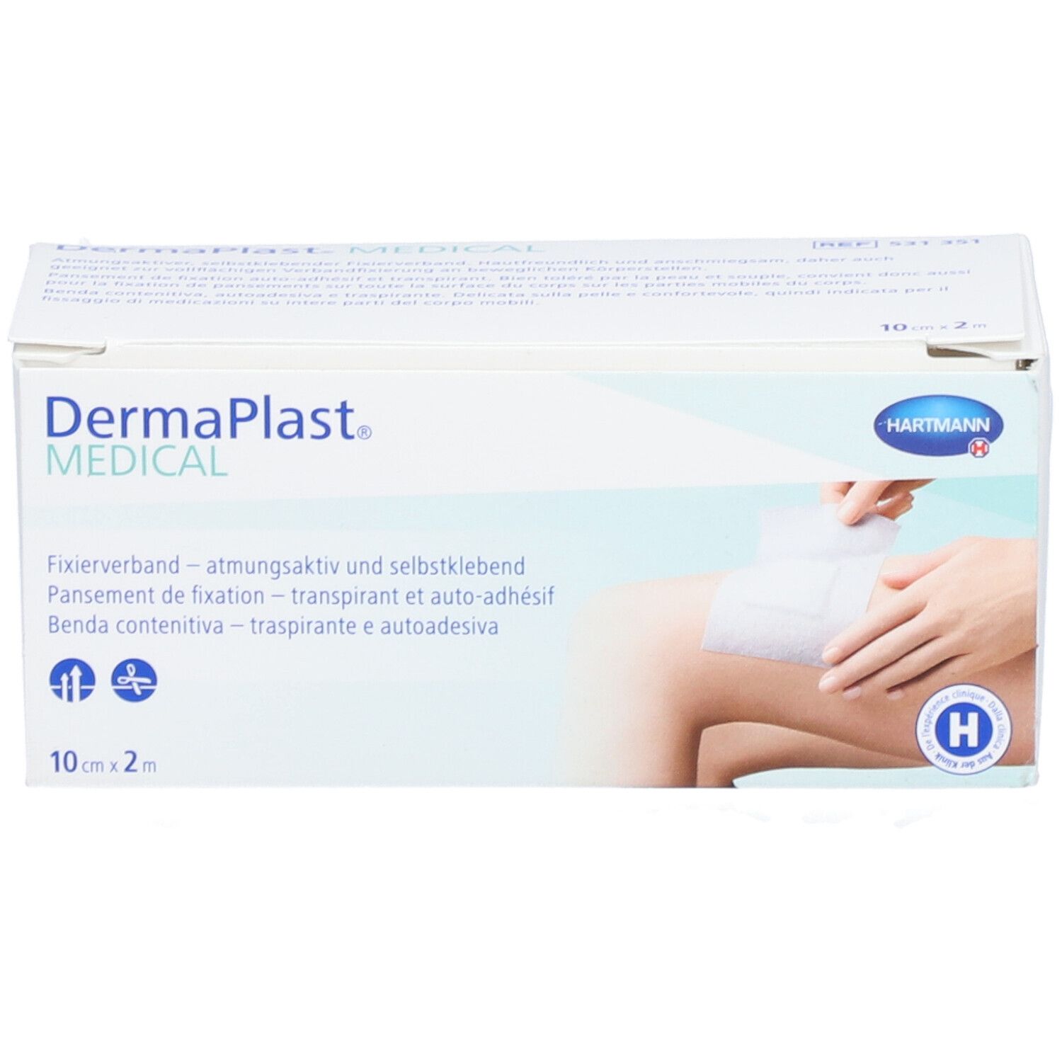 HARTMANN Dermaplast® Medical Fixierpflaster 10 cm x 2 m