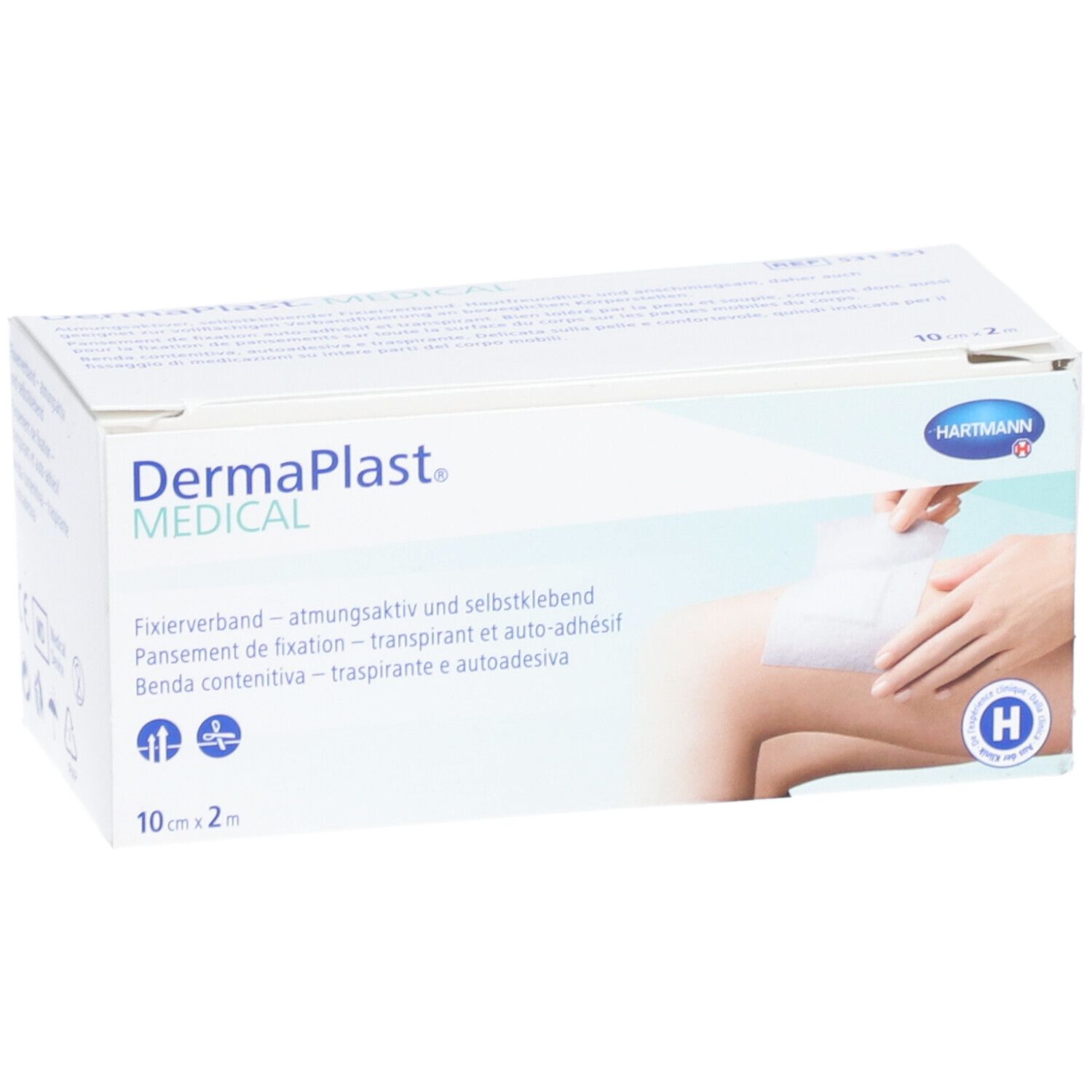 HARTMANN Dermaplast® Medical Fixierpflaster 10 cm x 2 m