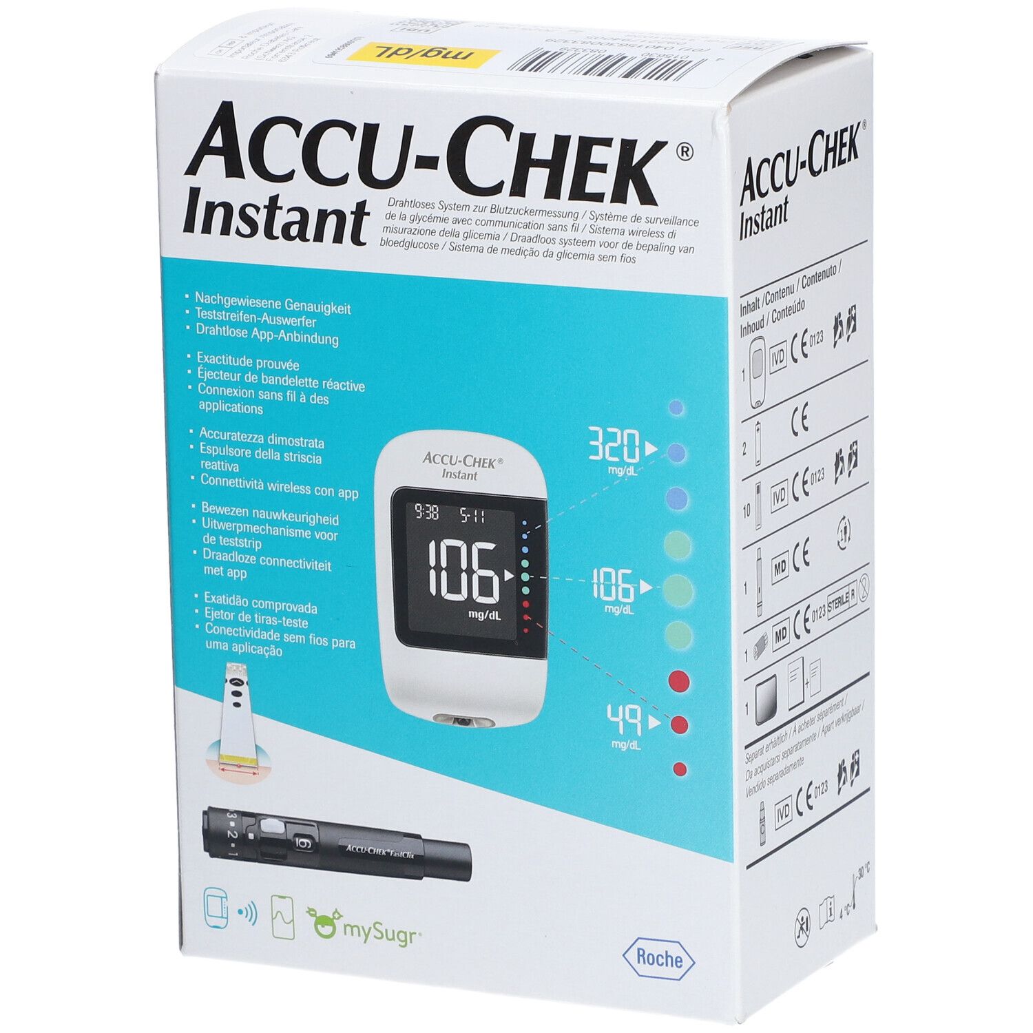 ACCU-CHEK Instant Set Système de surveillance de la glycémie mg/dl