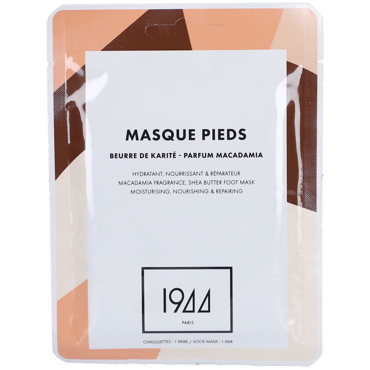 1944 Paris® Fußmaske mit Sheabutter zur intensiven Feuchtigkeitspflege