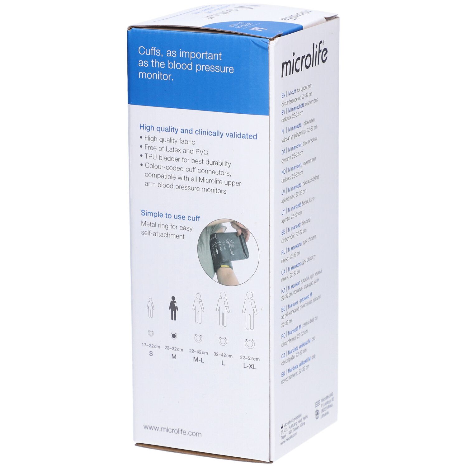 MICROLIFE Soft-Manschette Oberarm 4G M 22-32cm