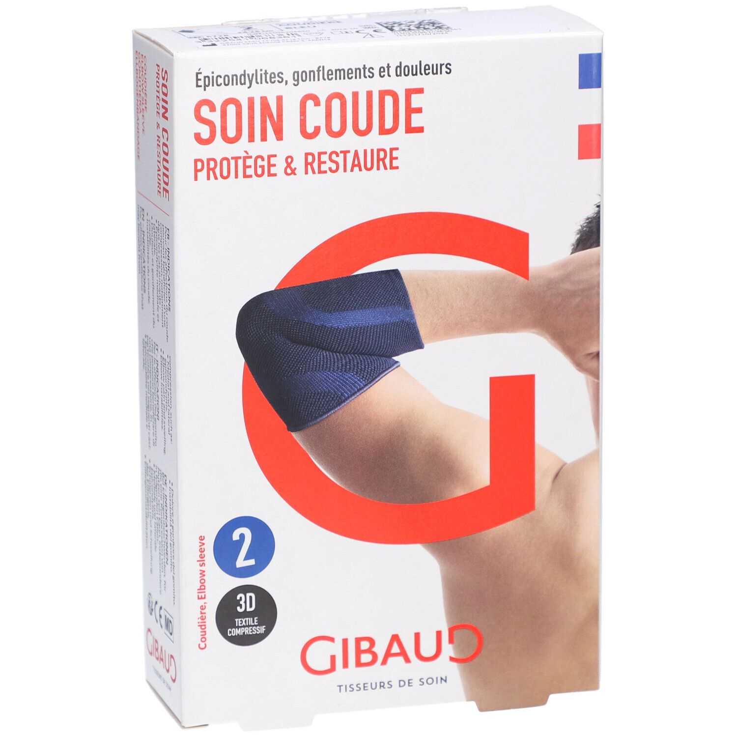 GIBAUD Pflege für den Ellenbogen - Ellenbogenschützer Größe 2 34-26 cm