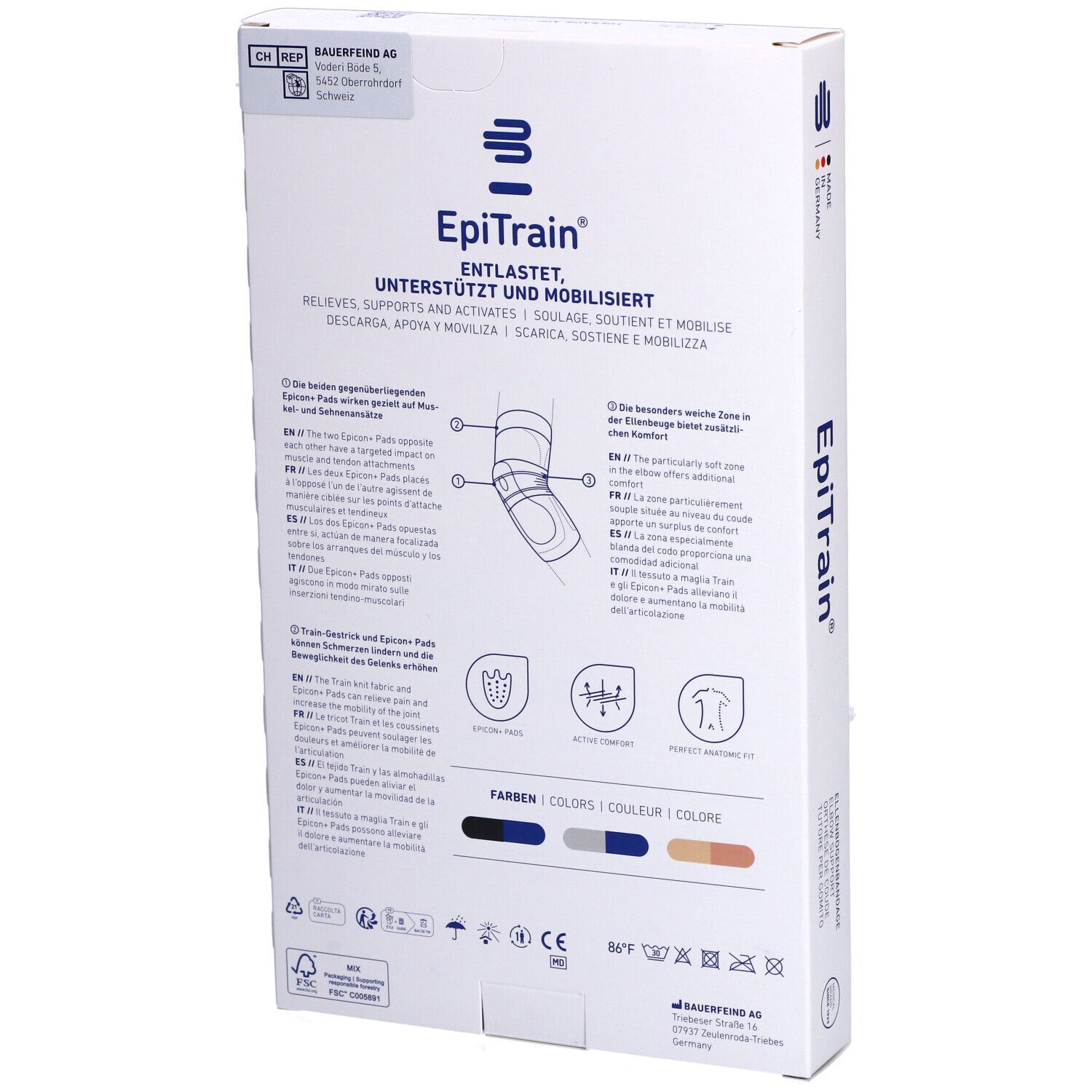 BAUERFEIND® EpiTrain® Ellbogenorthese Größe 1 Beige