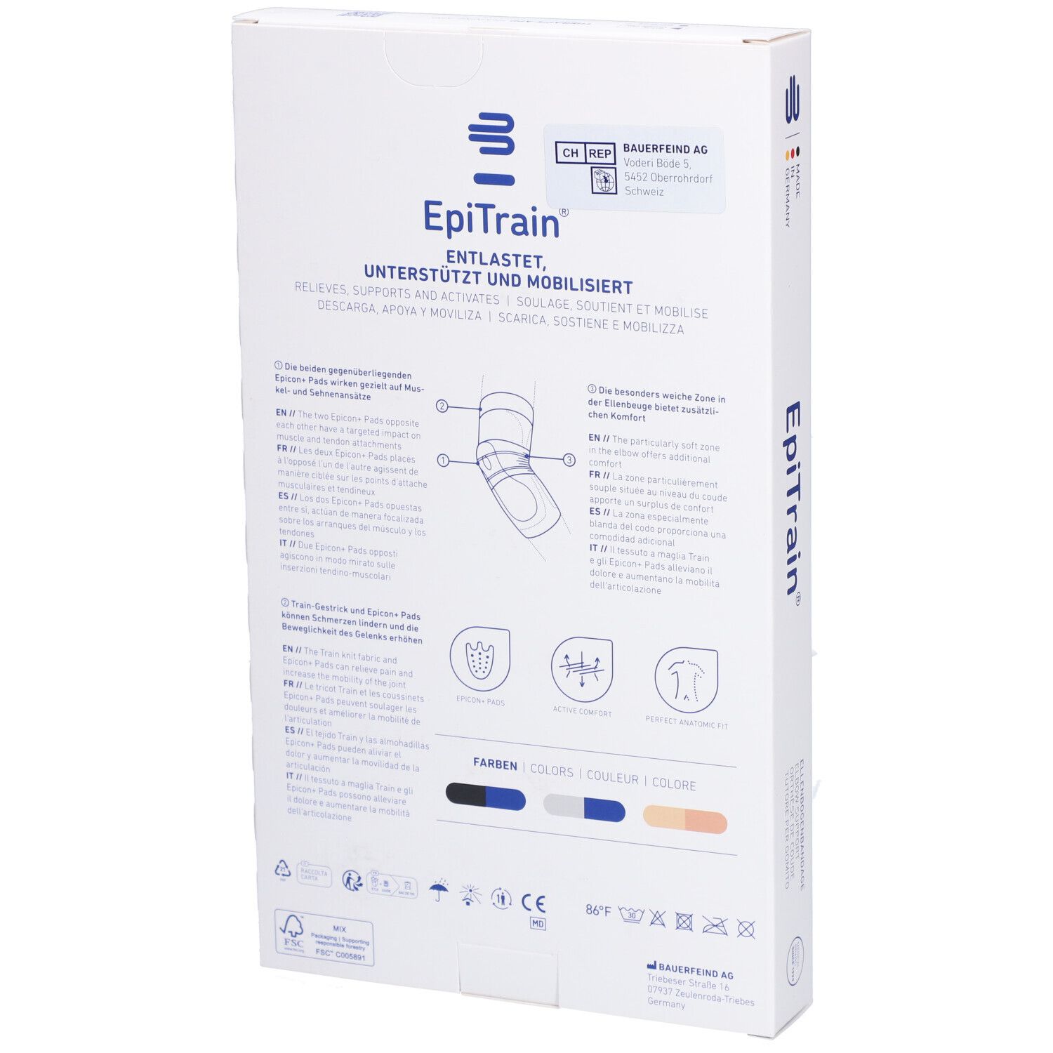 BAUERFEIND® EpiTrain® Ellbogenorthese Größe 3 Beige