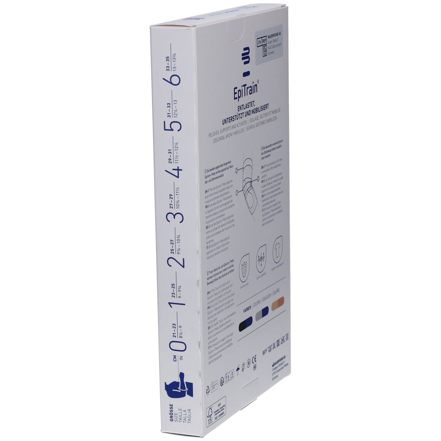 BAUERFEIND® EpiTrain® Ellbogenorthese Größe 0 Titan