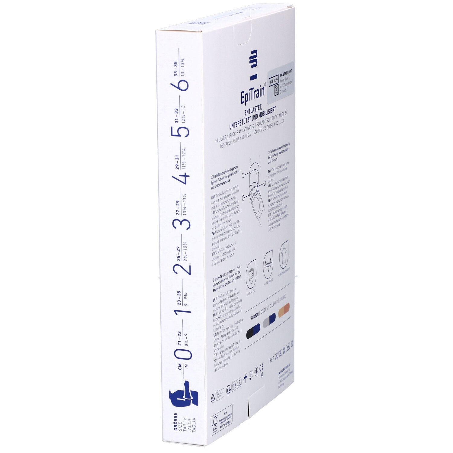 BAUERFEIND® EpiTrain® Ellenbogenorthese Größe 1 Titan