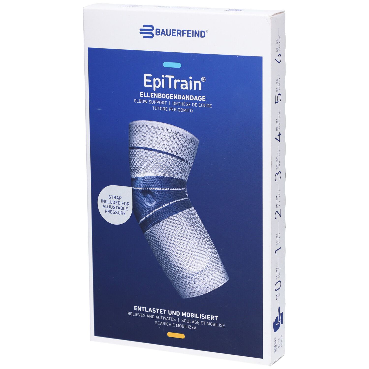 BAUERFEIND® EpiTrain® Ellenbogenorthese Größe 5 Titan