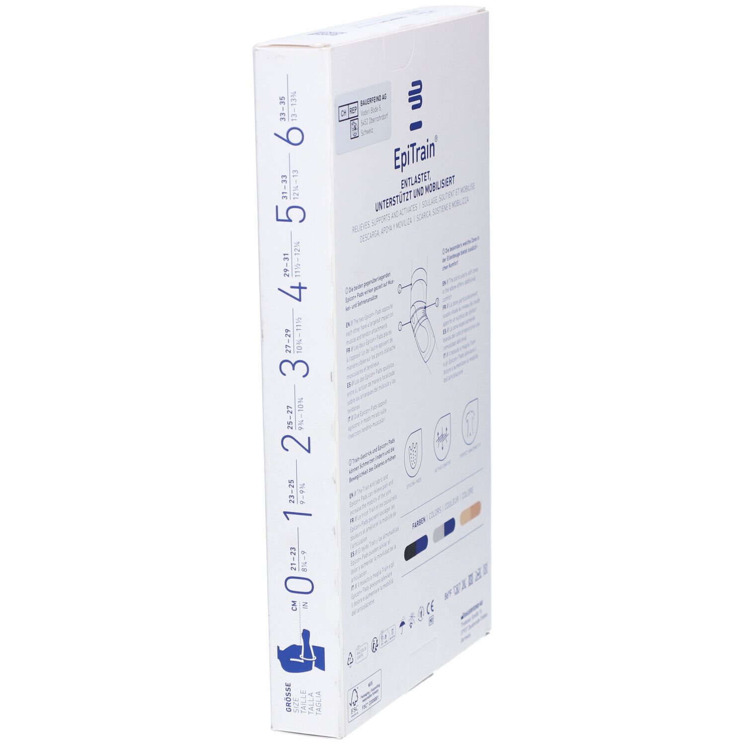 BAUERFEIND® EpiTrain® Ellenbogenorthese Größe 5 Titan
