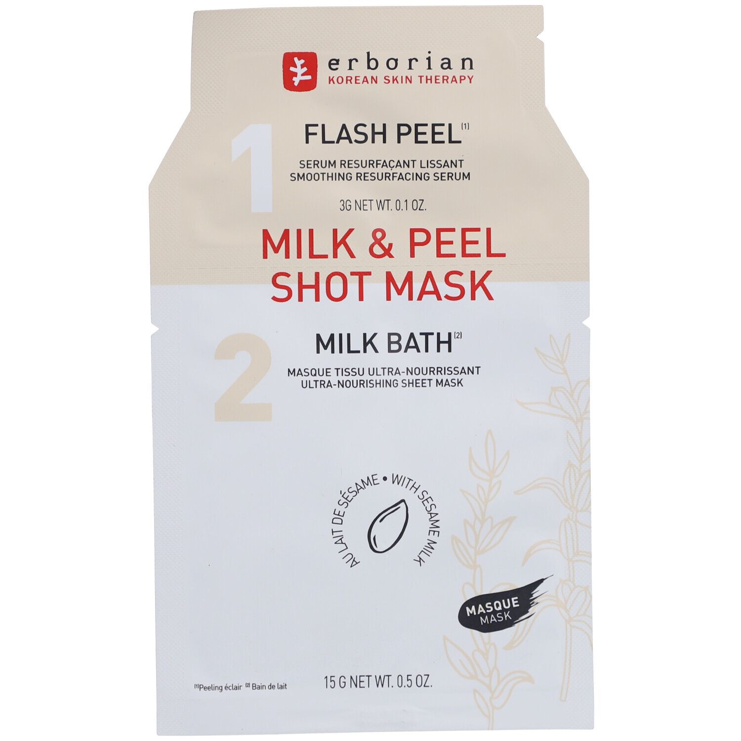 Erborian® Milk & Peel Shot Maske mit Sesammilch