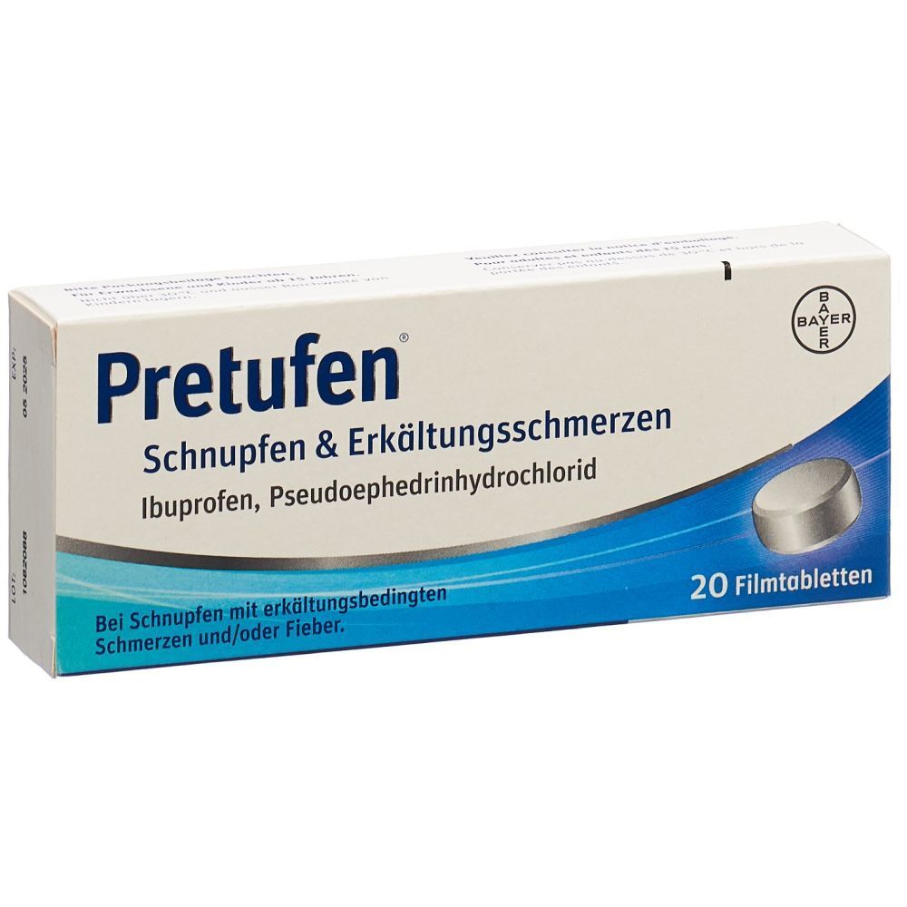 PRETUFEN Schnupfen&Erkältungsschmerzen 20 Stk