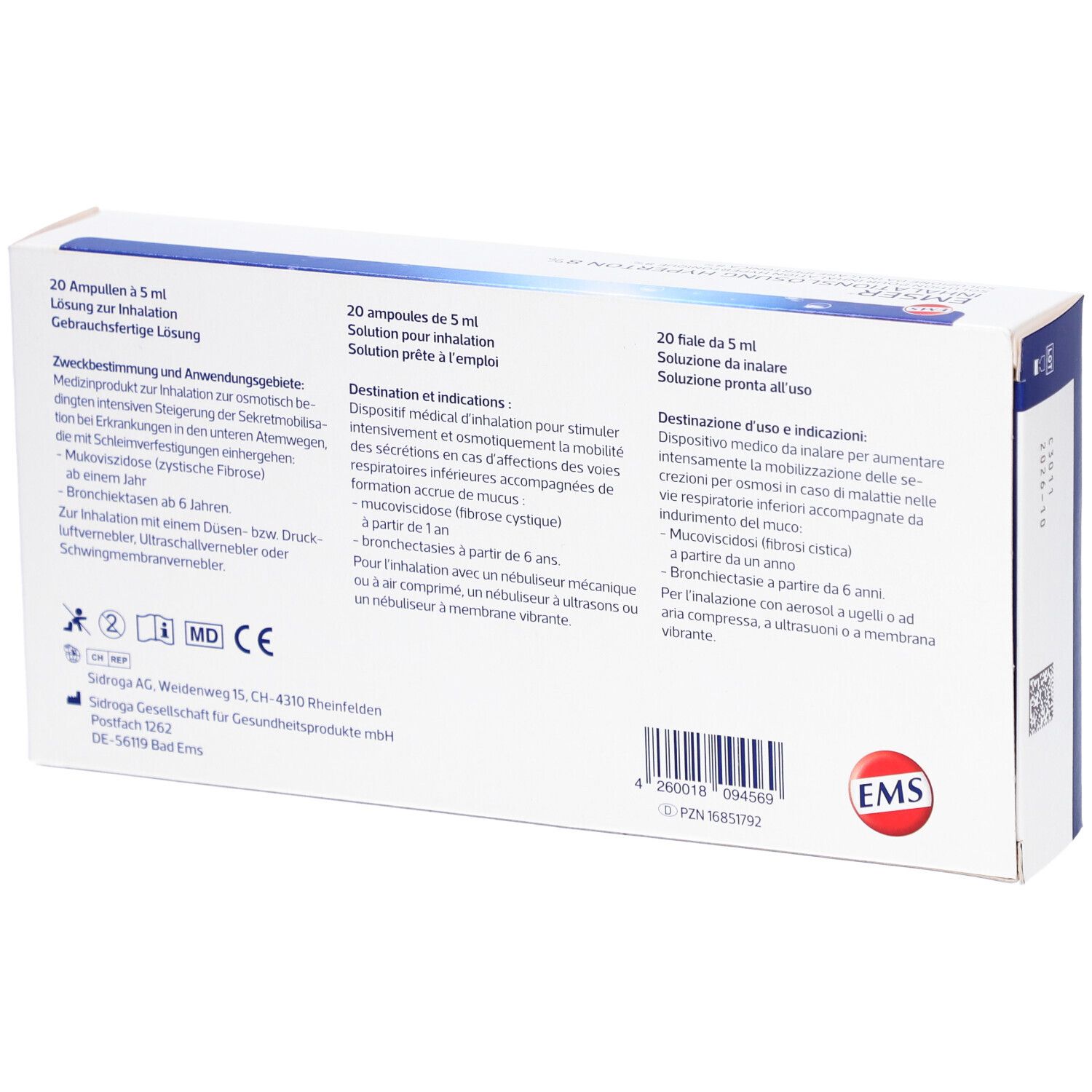 Emser® Inhalationslösung 8 % hyperton
